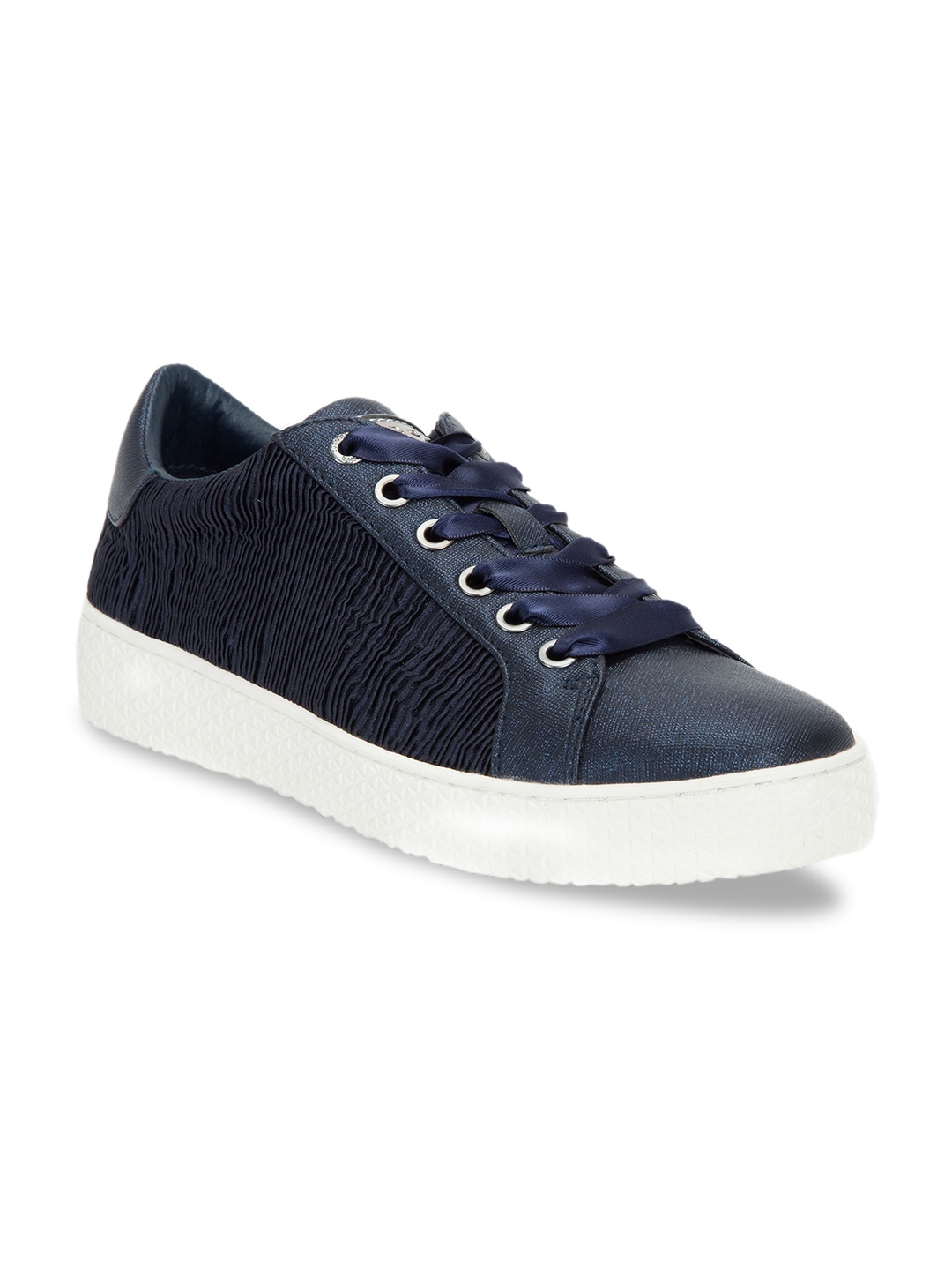 

Bugatti Women Blue Textured Sneakers