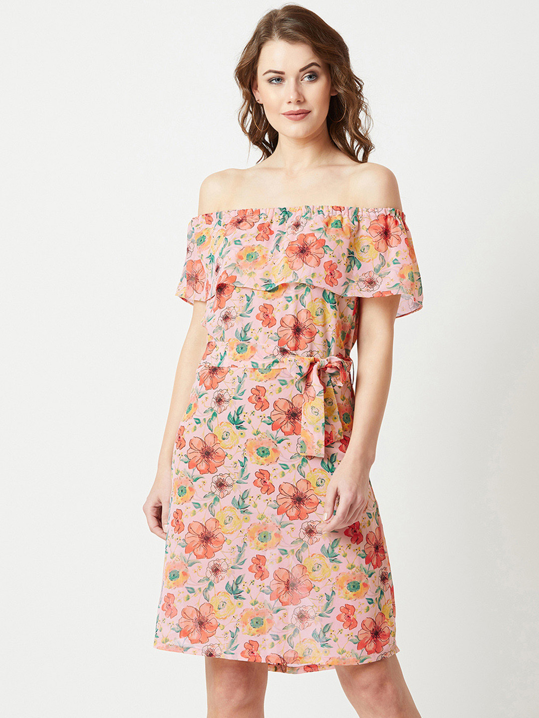 

Miss Chase Women Multicoloured Printed A-Line Dress, Multi