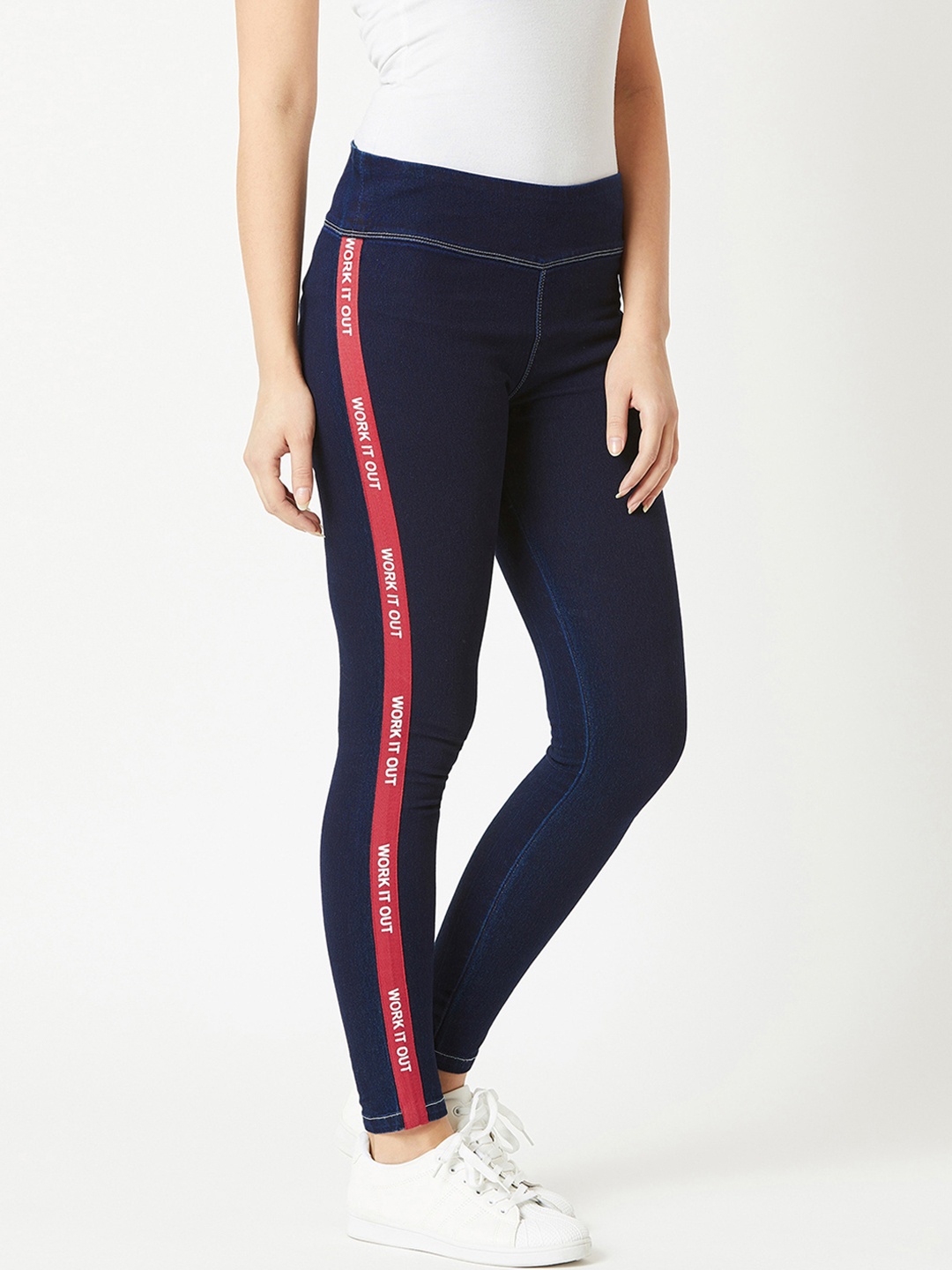 

Miss Chase Women Navy Blue Solid Skinny-Fit Jeggings