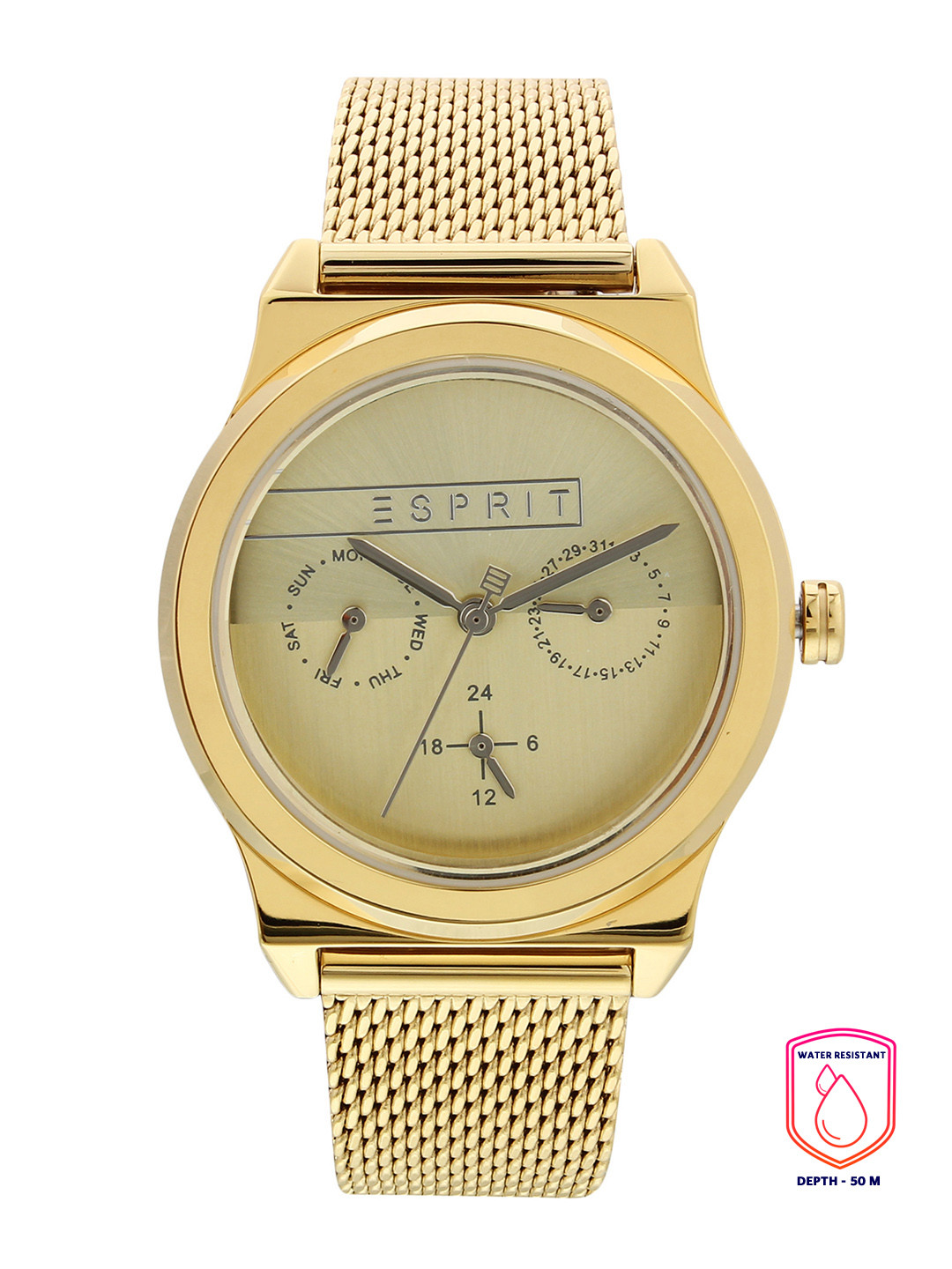 

ESPRIT Women Gold-Toned Analogue Watch ES1L077M0055