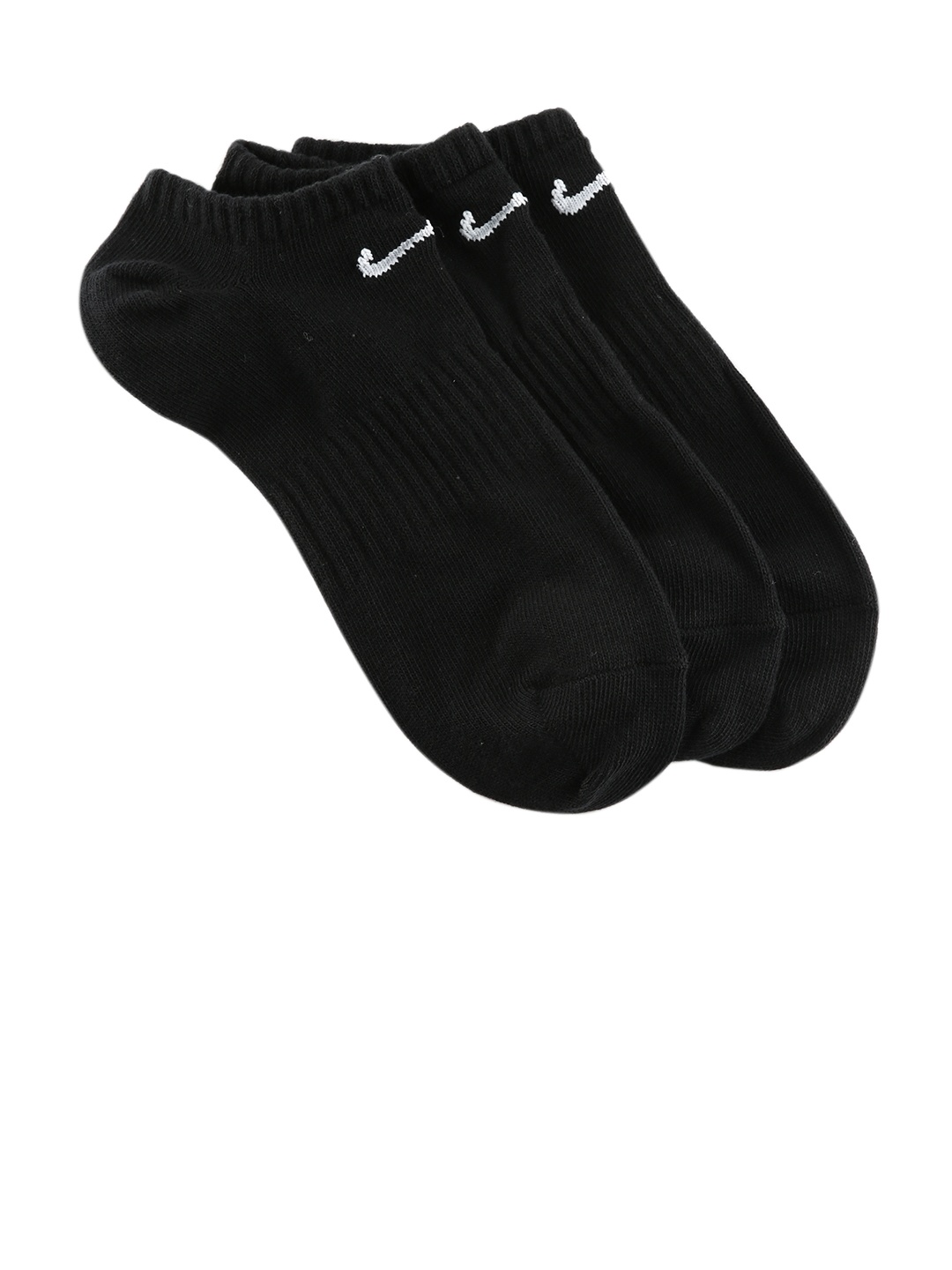

Nike Unisex Pack of 3 Everyday Lightweight No-Show Ankle-Length Socks, Black