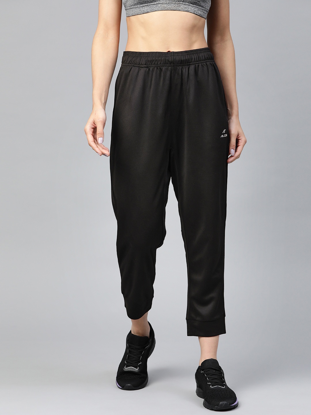 

Alcis Women Black Solid Joggers