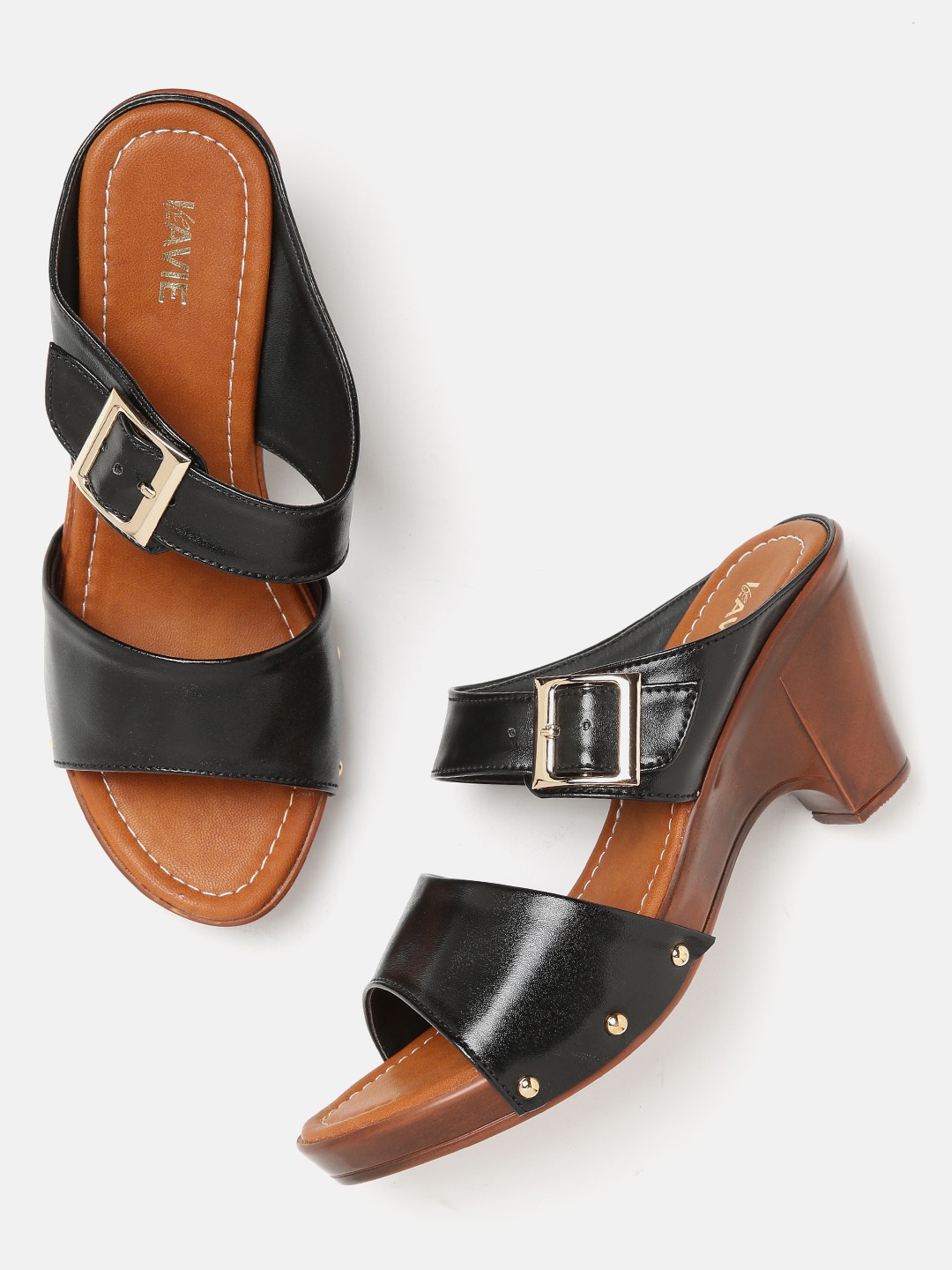 

Lavie Women Black Solid Heels