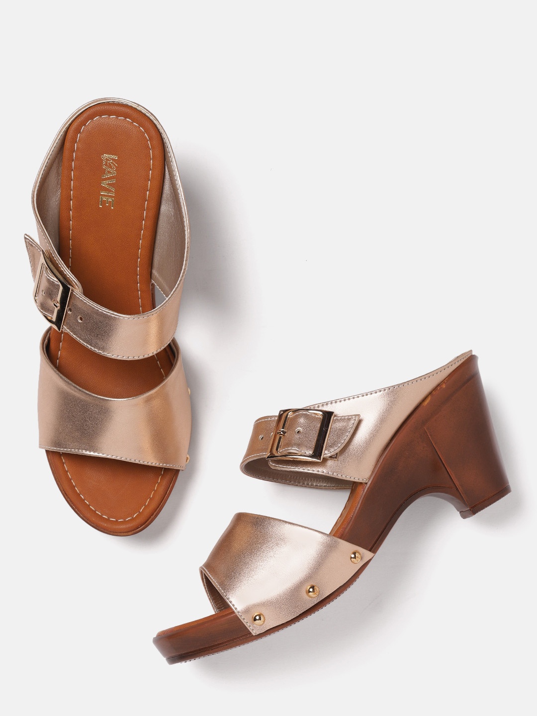 

Lavie Women Rose Gold-Toned Solid Heels