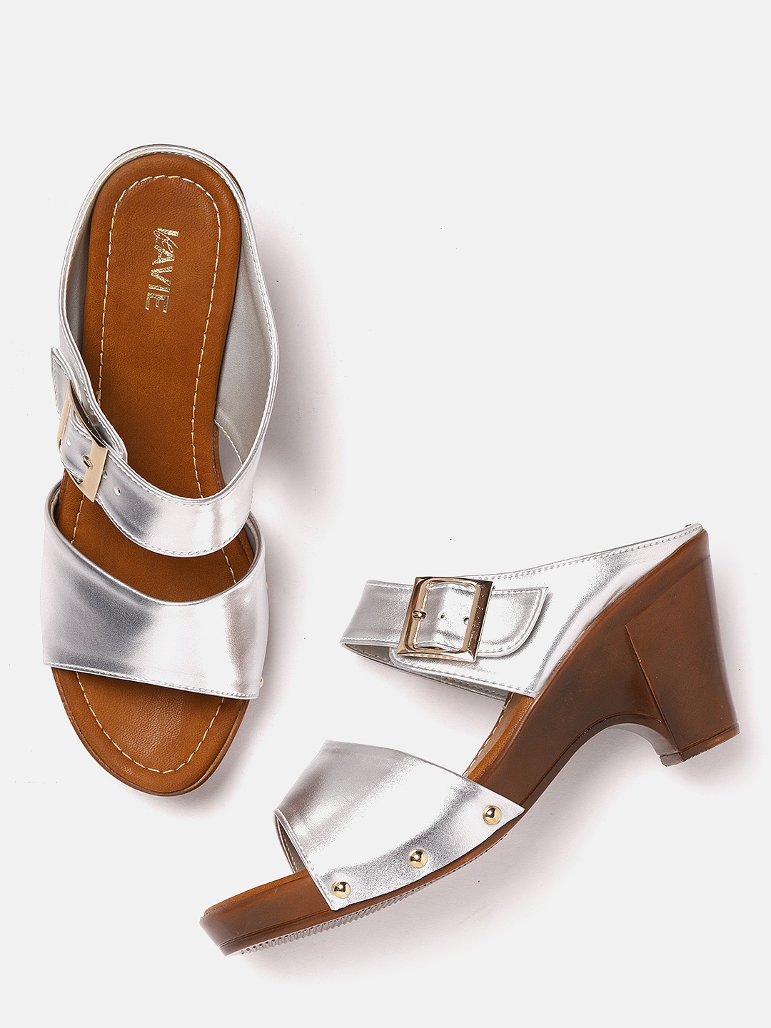 

Lavie Women Silver-Toned Solid Heels