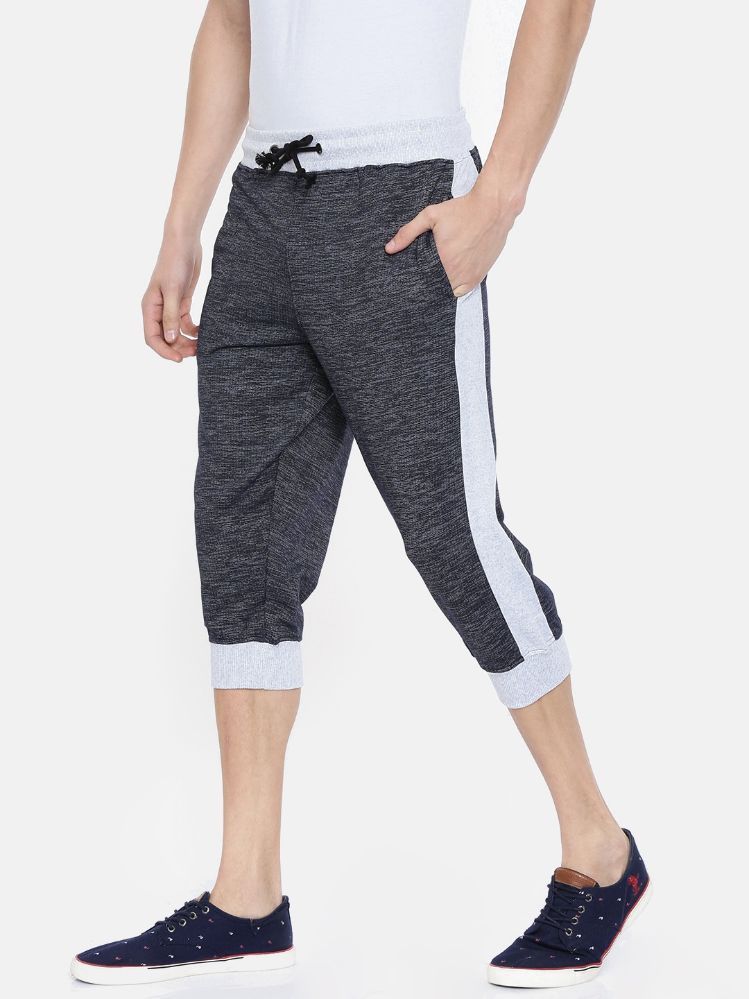 

ARISE Men Navy Blue Solid 3/4th Joggers
