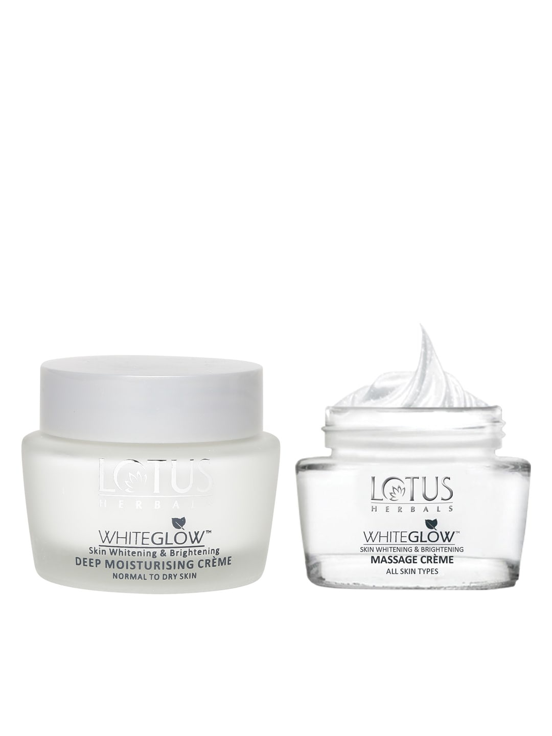 

Lotus Herbals Sustainable Set of 2 Moisturising Creme, White