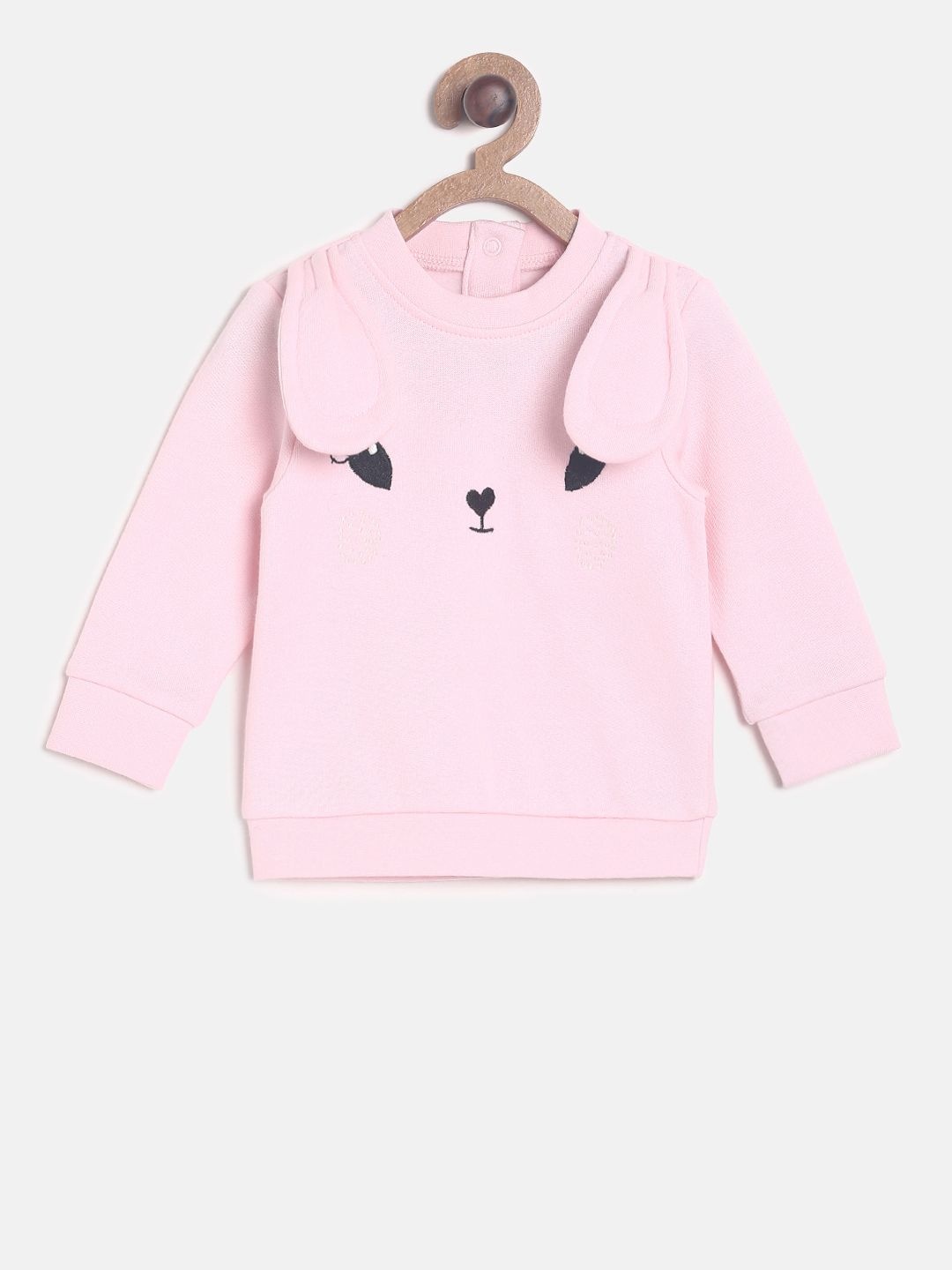 

MINI KLUB Girls Pink Embroidered Sweatshirt