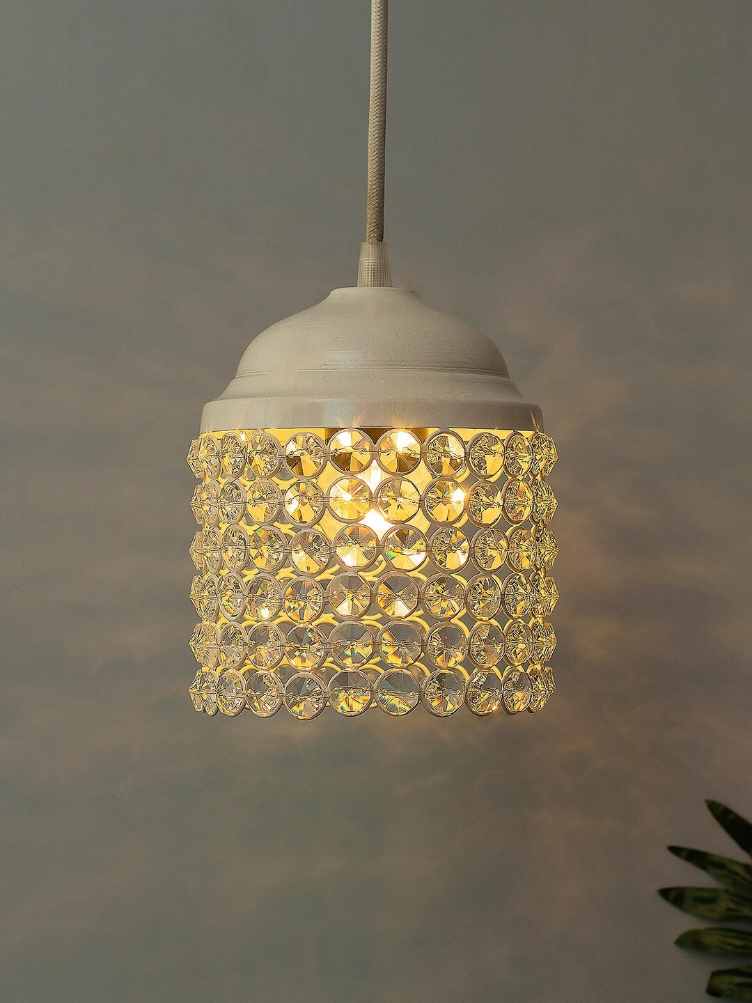 

Homesake White Self Design Handcrafted Hanging Light