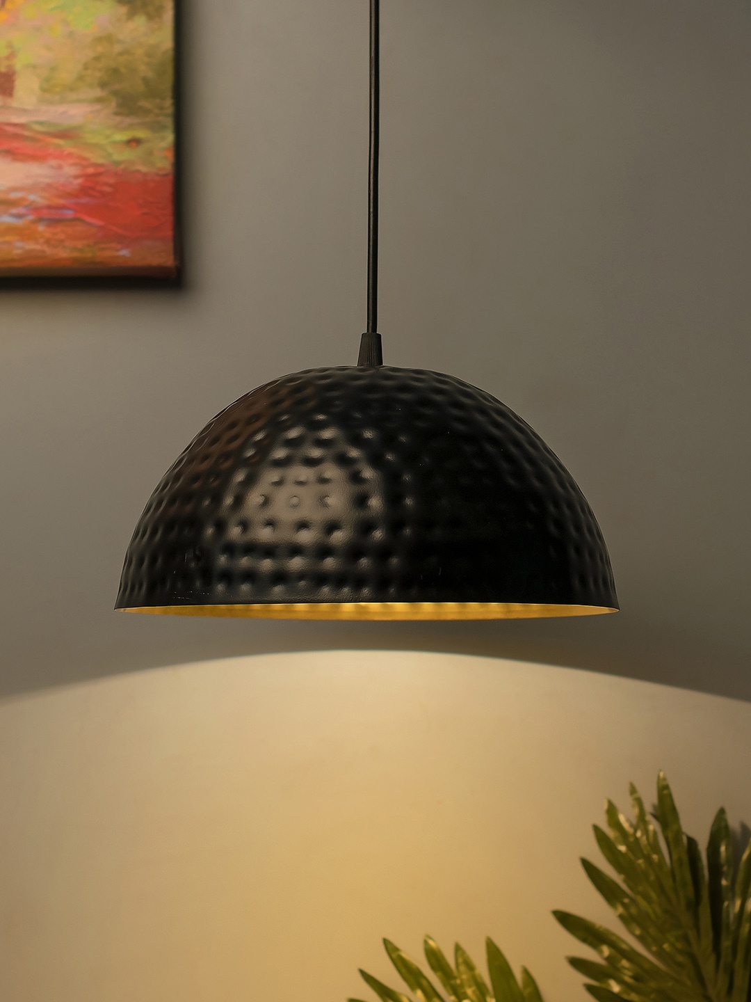 

Homesake Black Solid Handcrafted Hanging Light