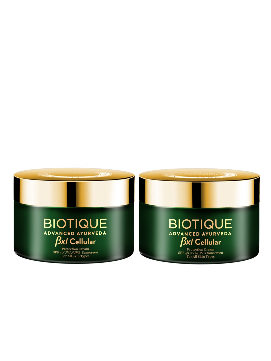 

Biotique Set Of 2 Advanced Anti-Age BXL Cellular SPF 40 Sunscreen, White