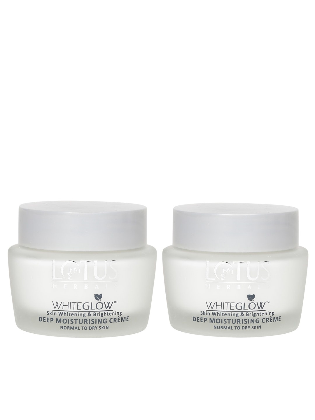 Lotus Herbals Sustainable Set of 2 WHITEGLOW Skin Whitening Brightening Cream, White