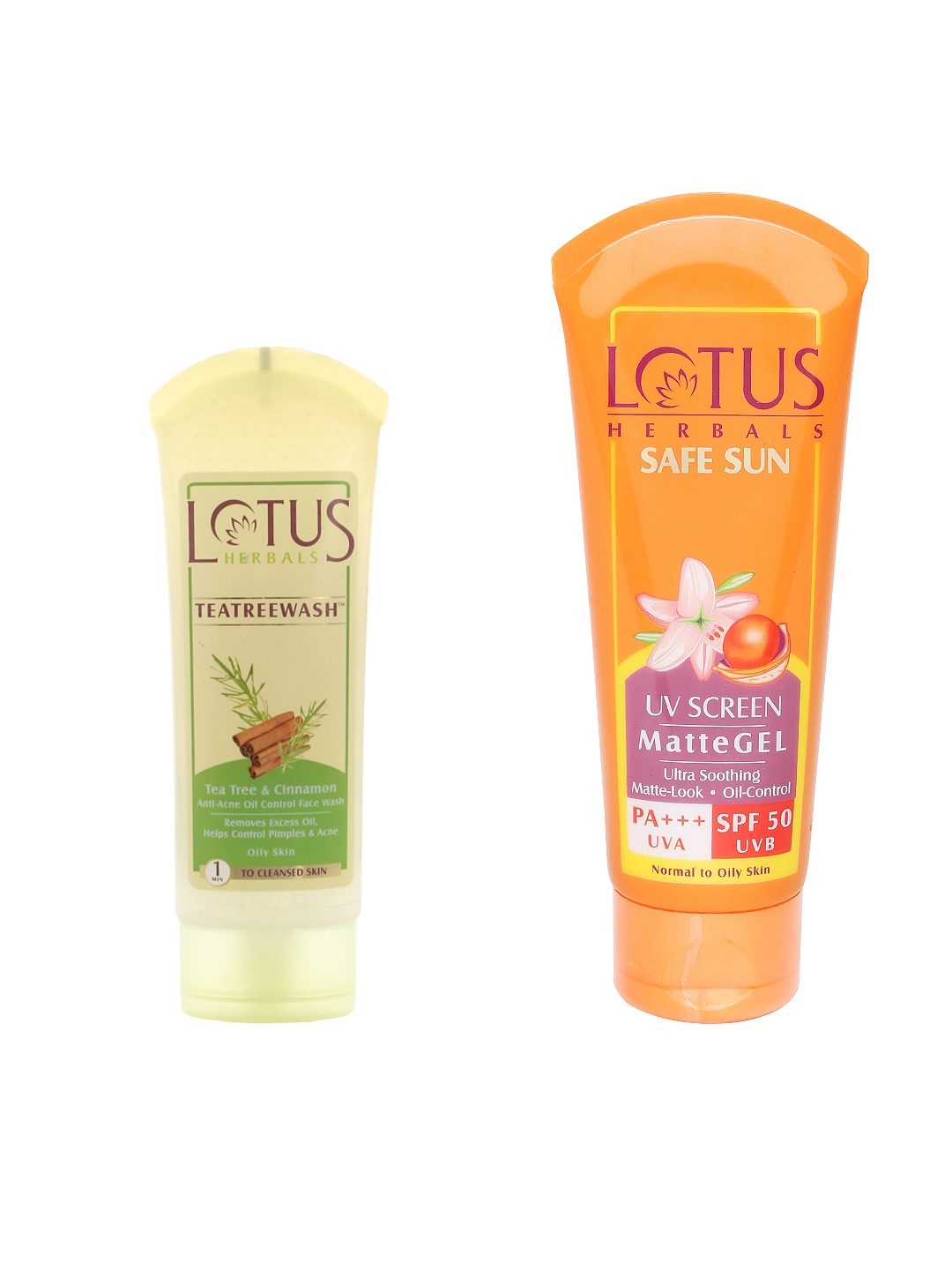

Lotus Herbals Pack Of Sunscreen & Face Wash, Orange