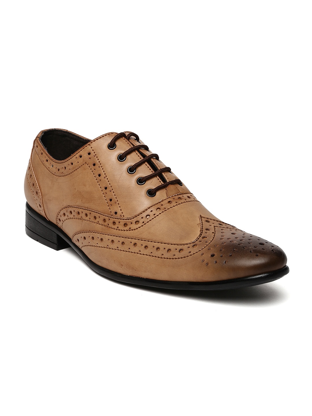 

San Frissco Men Tan Brown Oxford Brogues