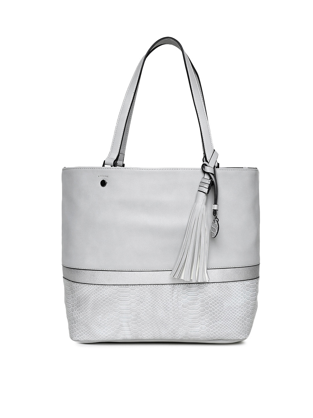 

Vero Moda Grey Solid Handheld Bag