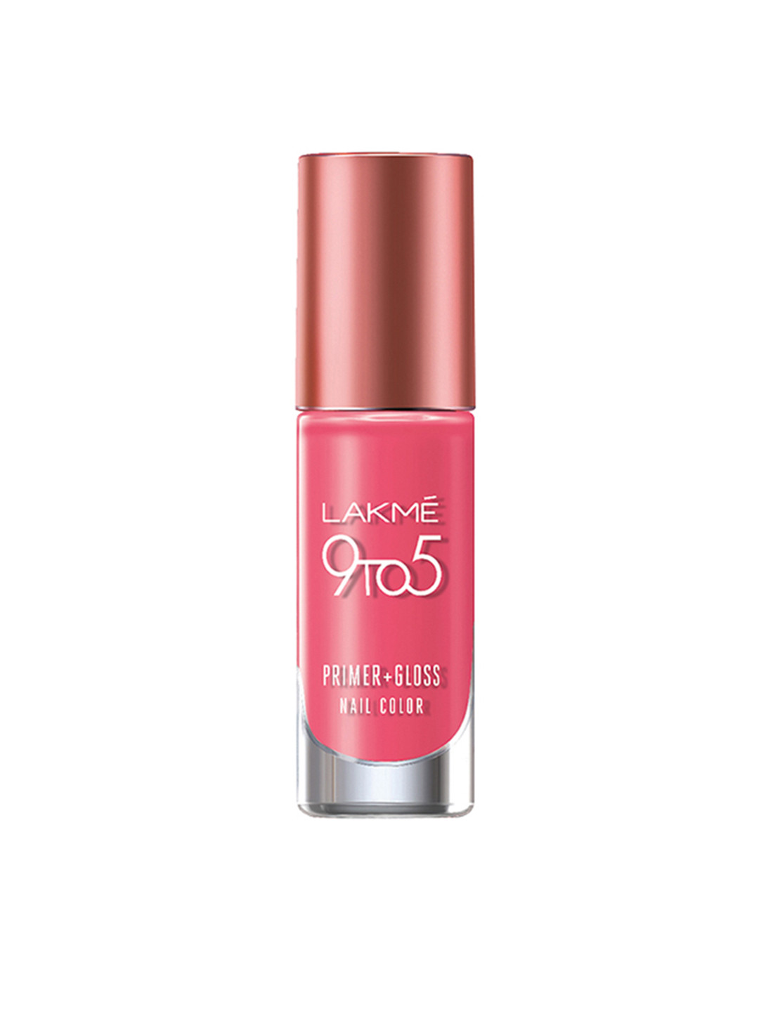 

Lakme 9 to 5 Primer & Gloss Nail Color - Rose Crush 6 ml, Pink