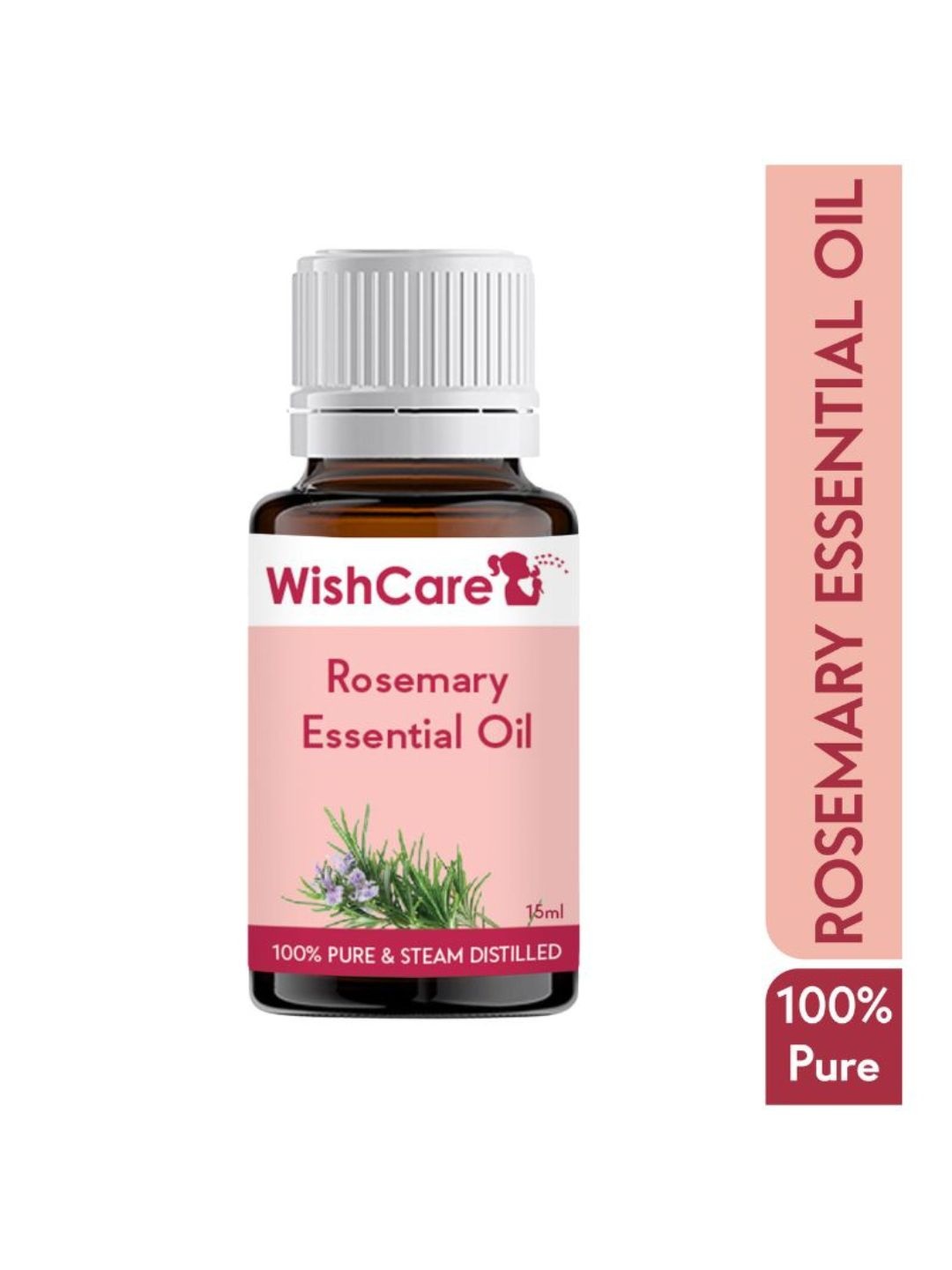 

WishCare Unisex Pure Rosemary Essential Oil 15ml, Transparent