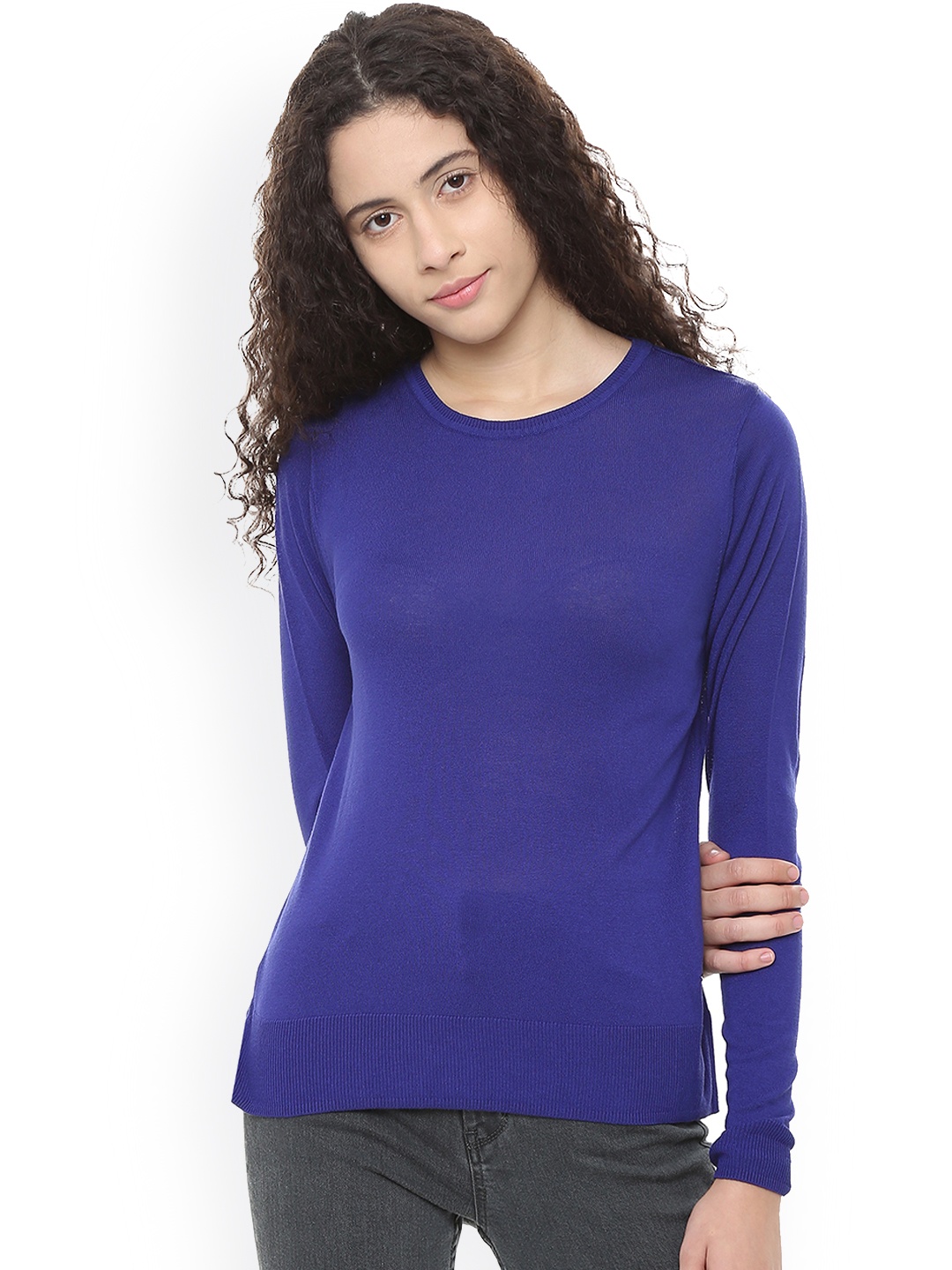 

Van Heusen Woman Blue Solid Top
