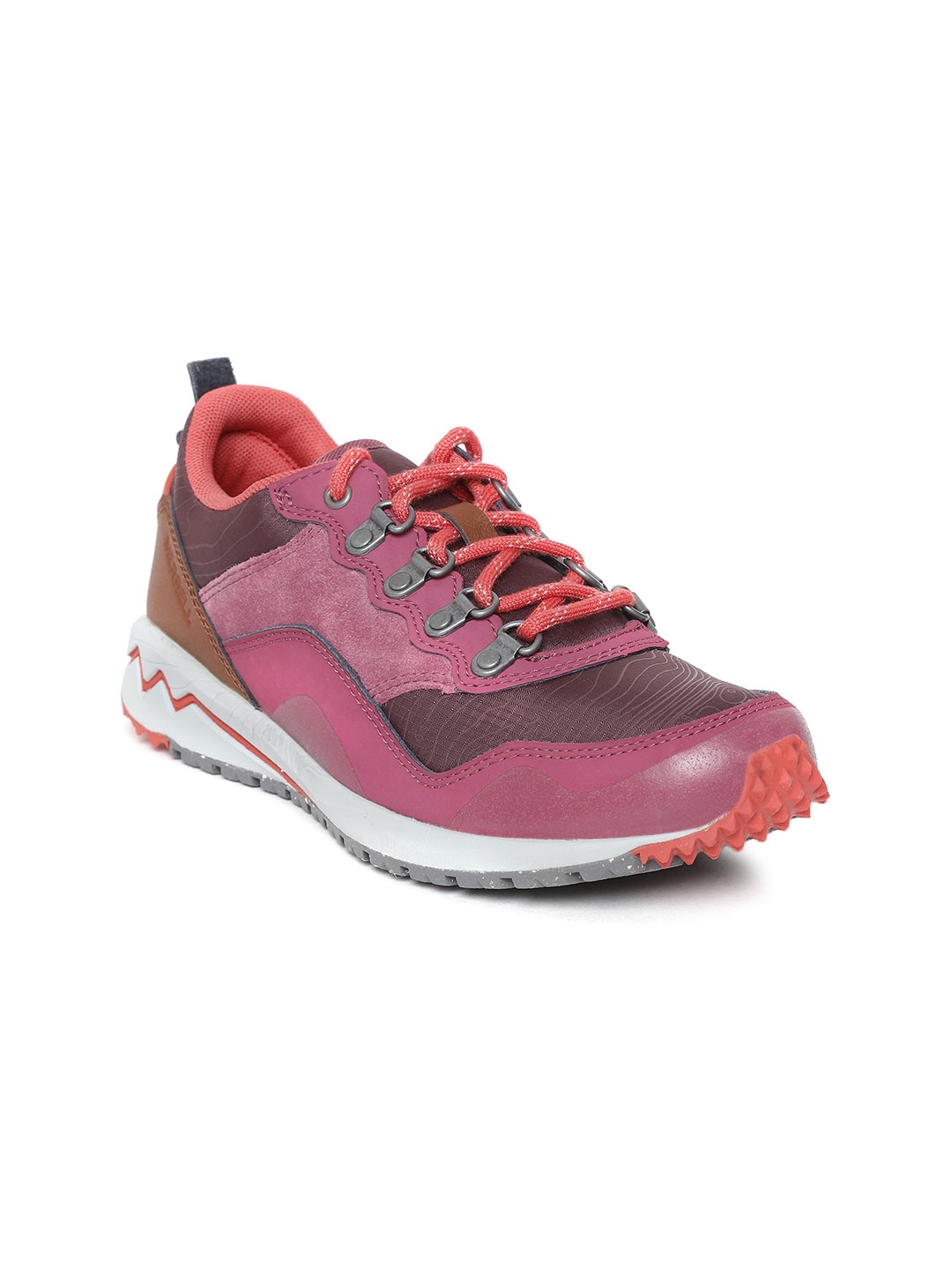 

Merrell Women Burgundy & Pink Colourblocked Sneakers