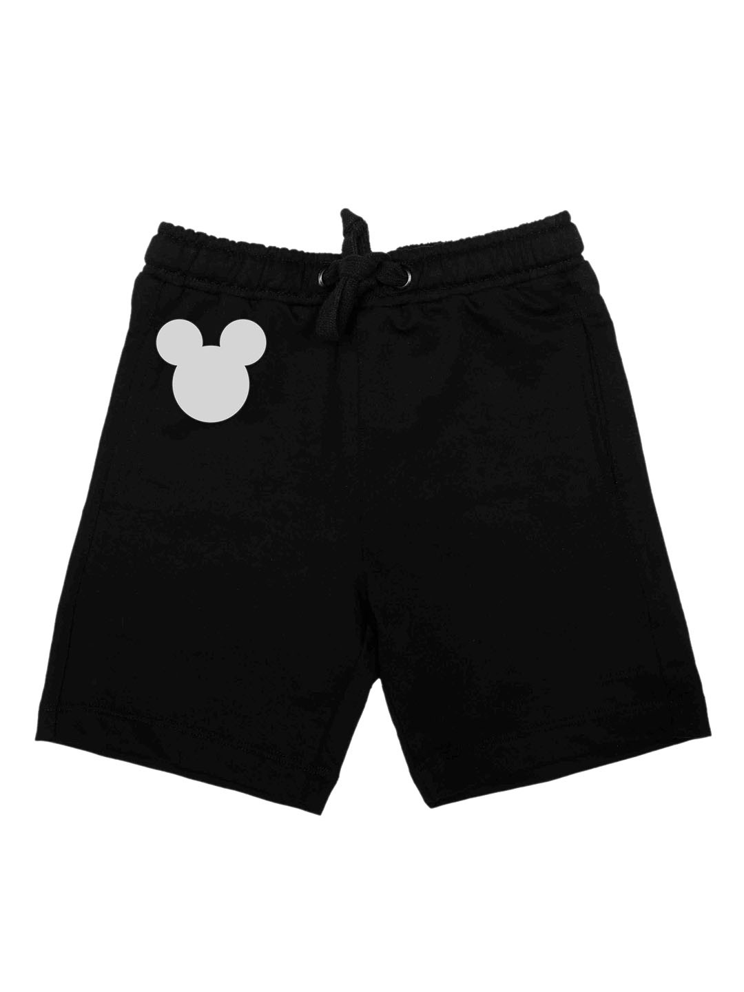 

Disney by Wear Your Mind Boys Black Mickey Printed Shorts