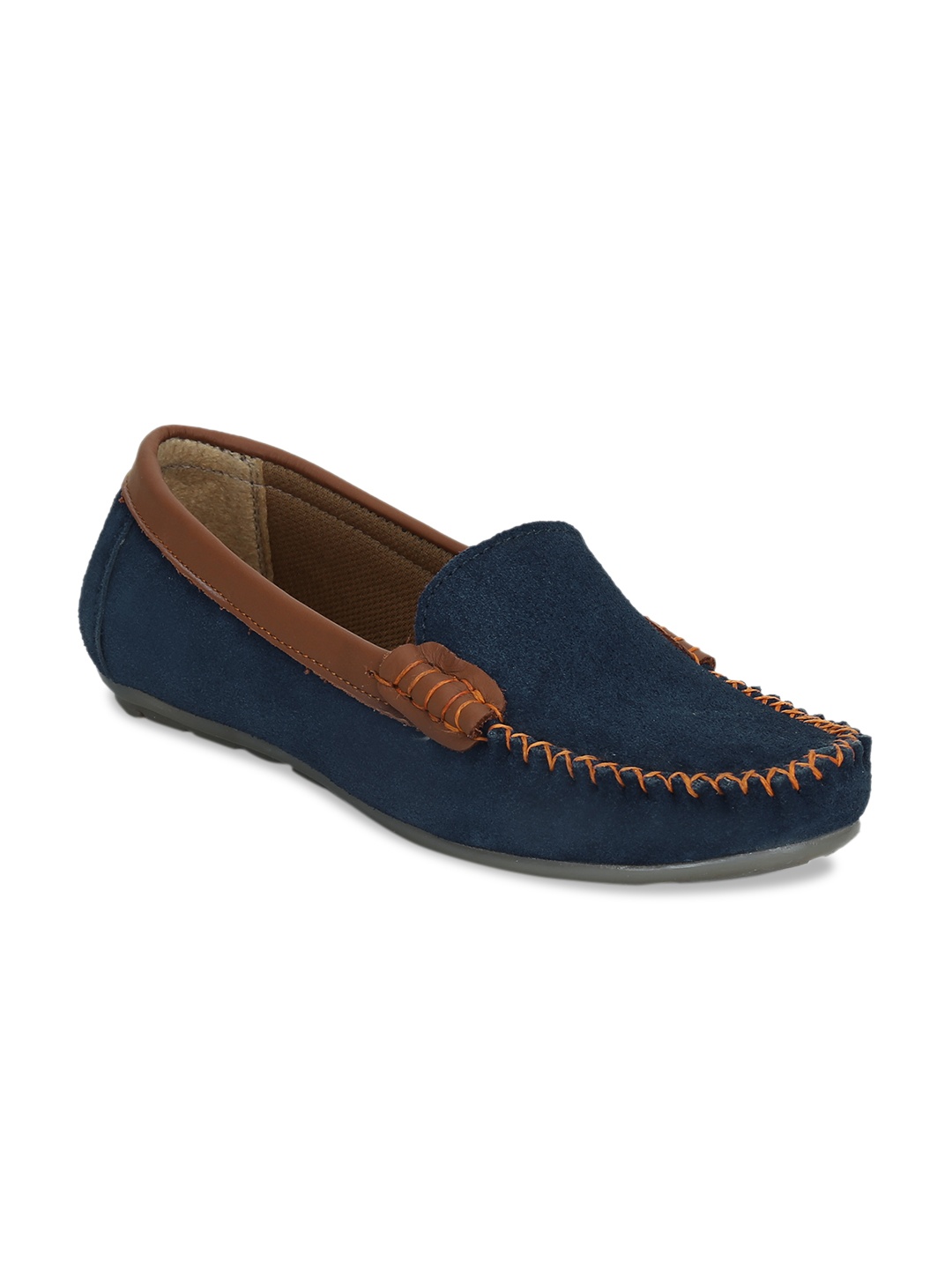 

Get Glamr Women Blue Suede Loafers