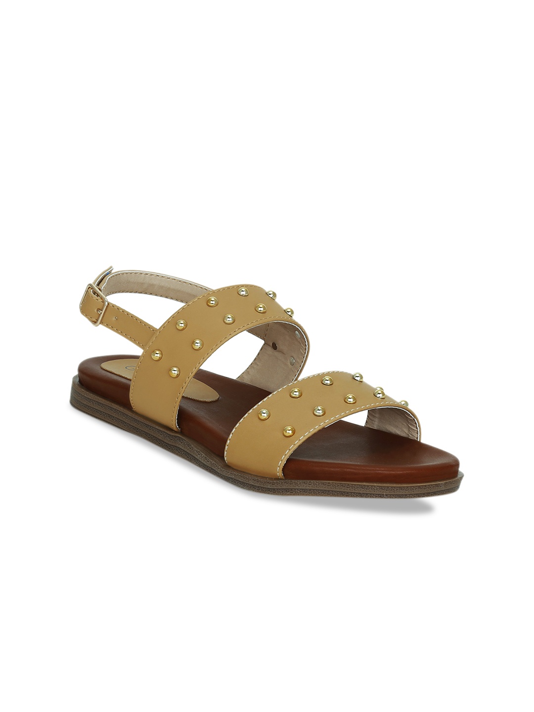 

Get Glamr Women Beige Solid Open Toe Flats