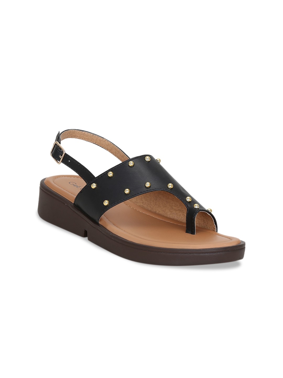 

Get Glamr Women Black Solid One Toe Flats