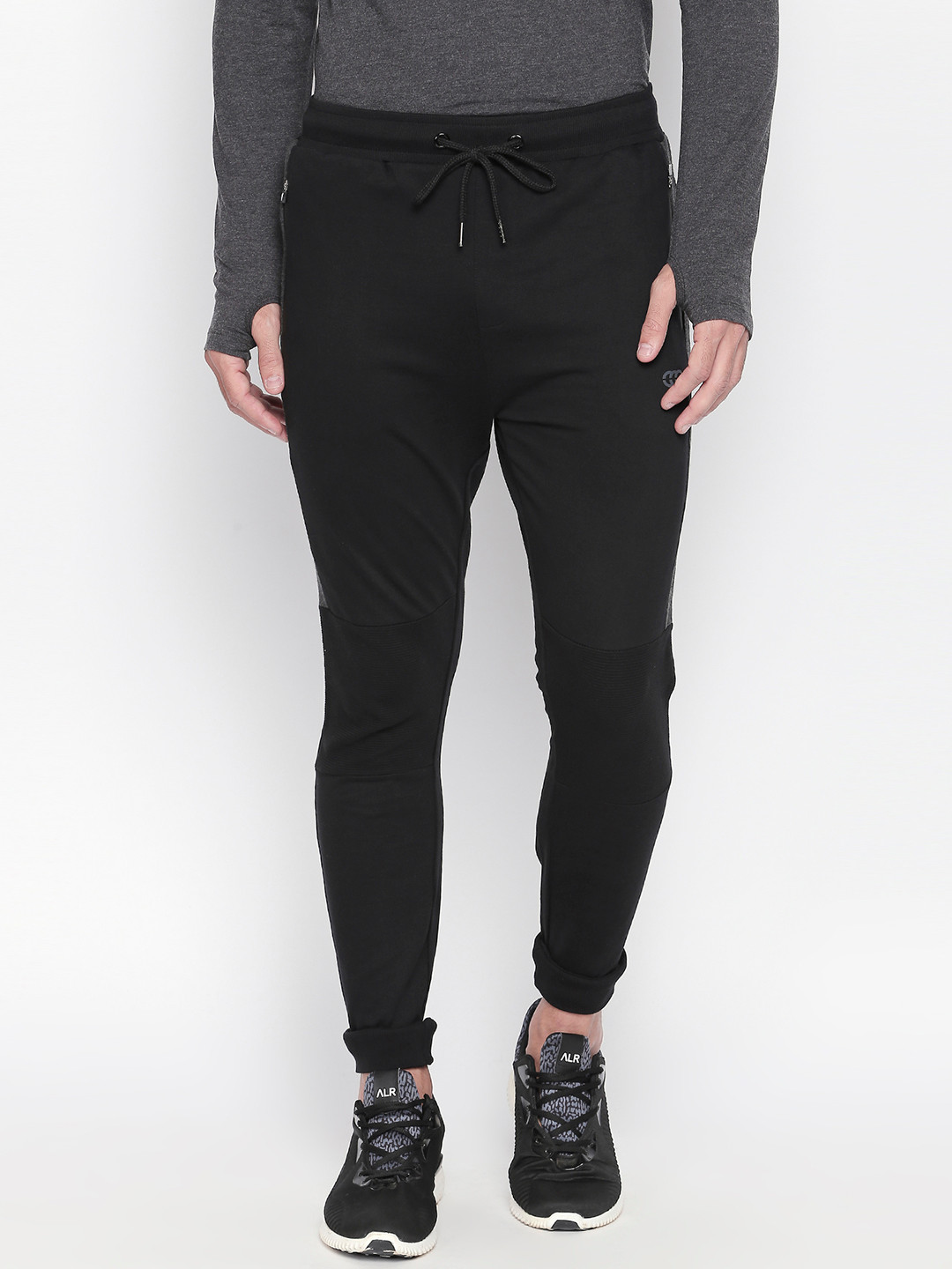 

Ajile by Pantaloons Men Black Regular Fit Solid Joggers