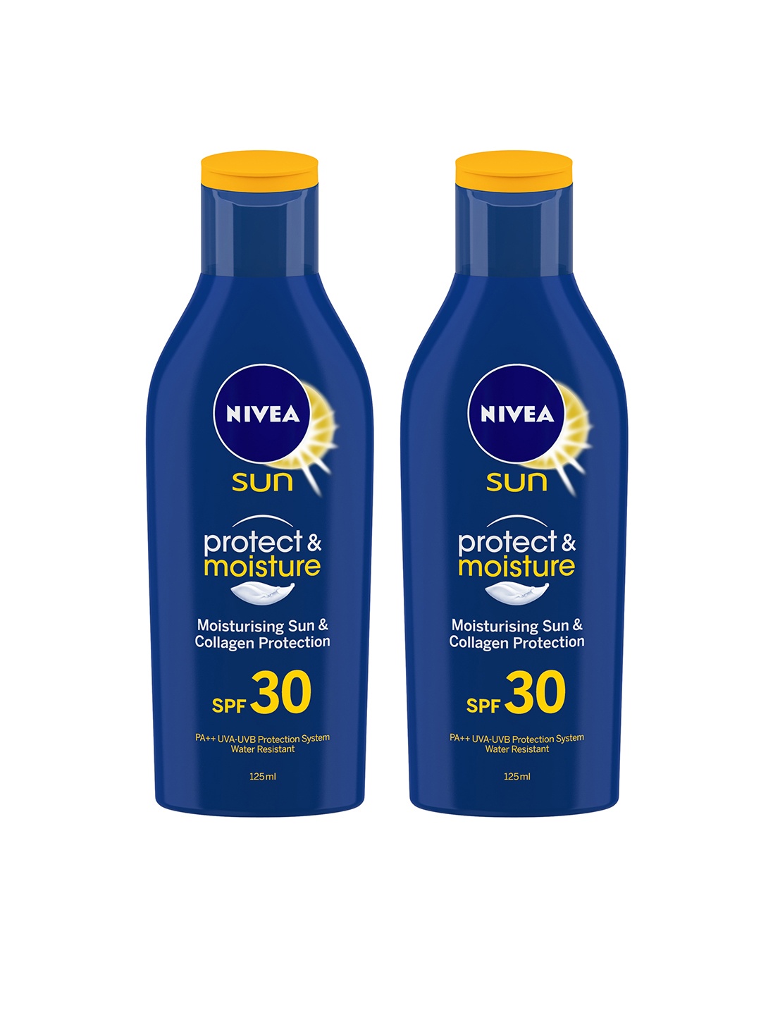 

Nivea Set of 2 Sun Protect Moisturizing Sunscreen SPF 30 125 ml each, Blue
