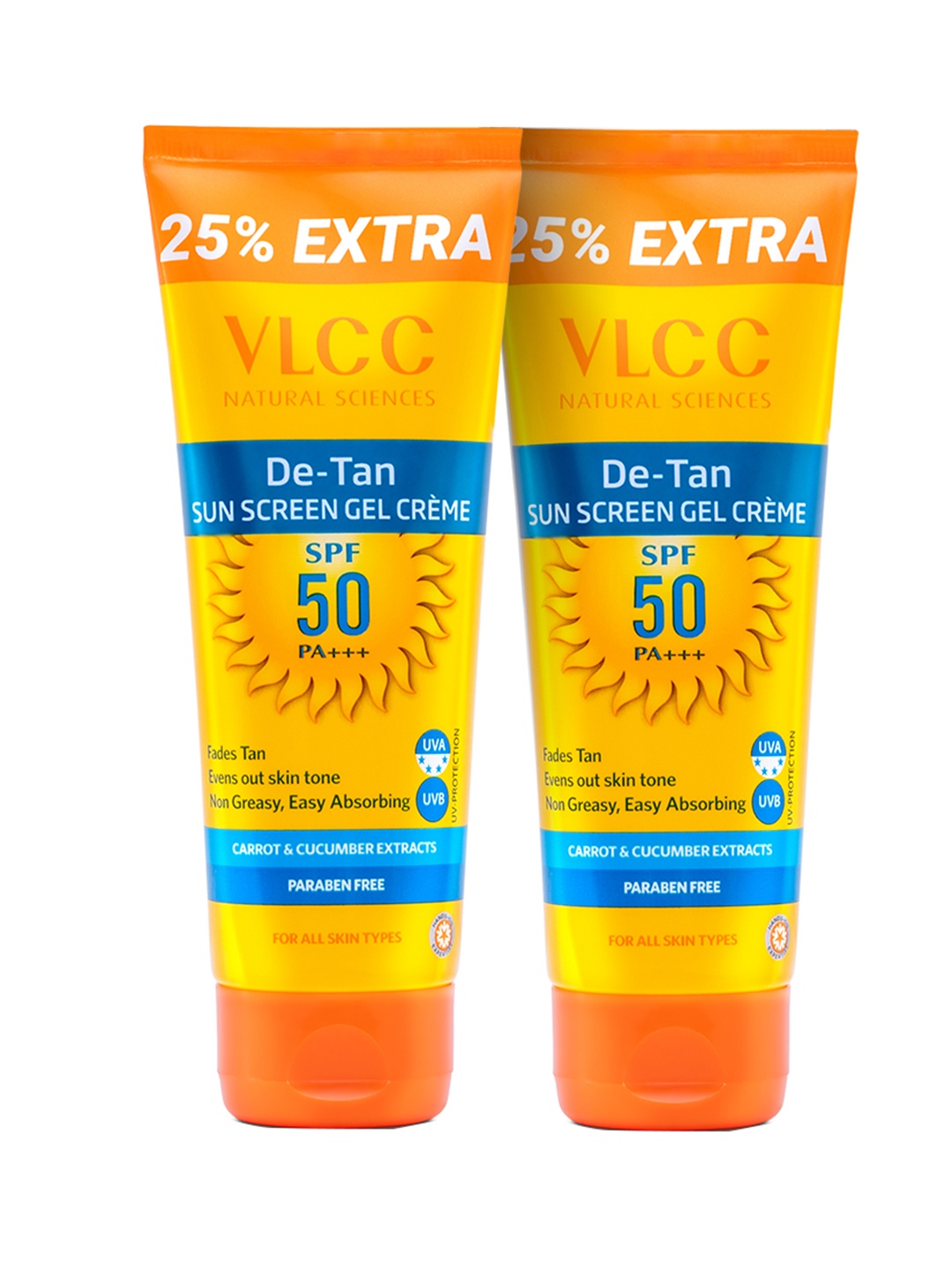 

VLCC Set of 2 De-Tan SPF 50 Sunscreens, Yellow