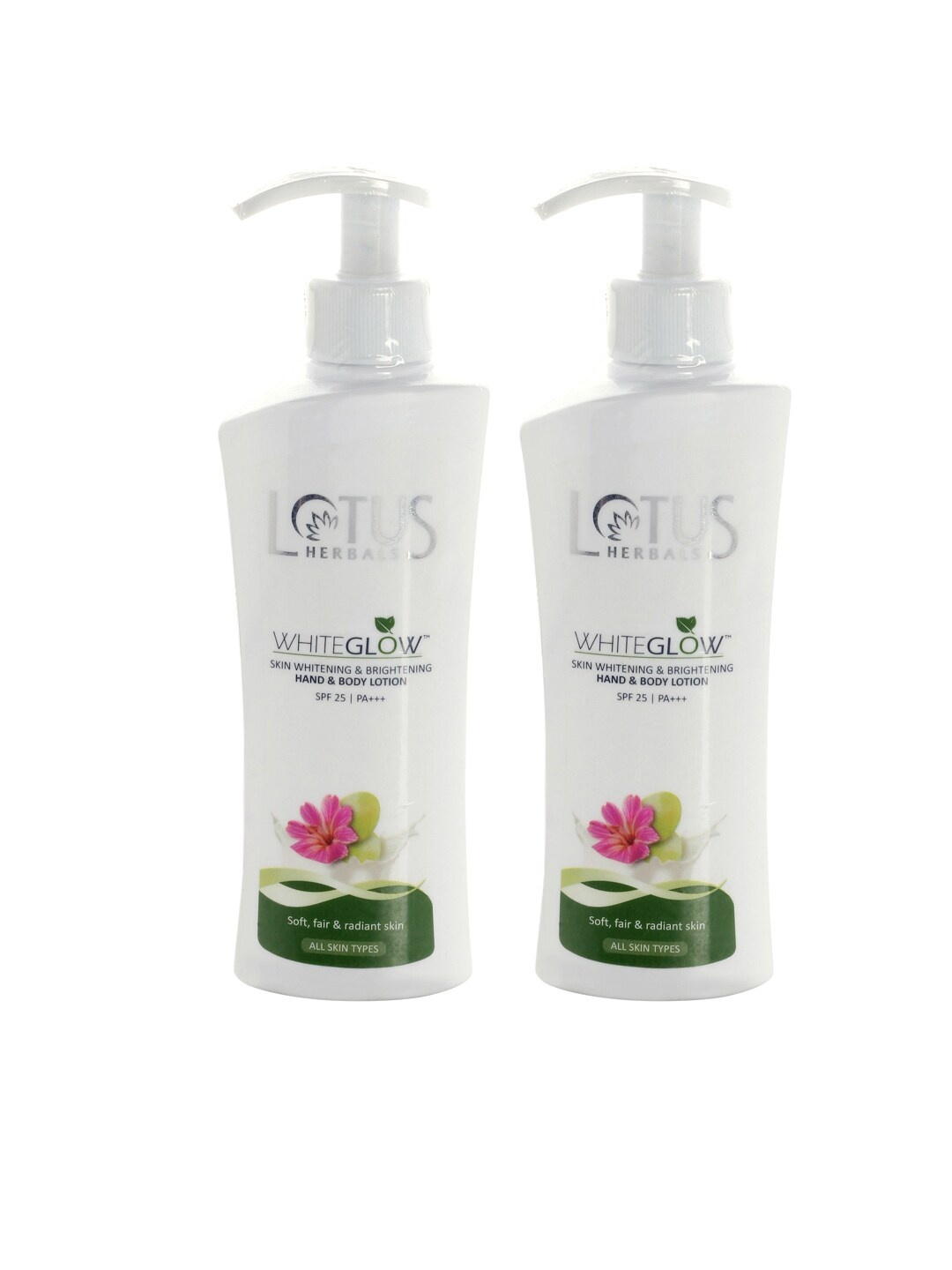 

Lotus Herbals Sustainable Set of 2 Hand Body Lotions, White
