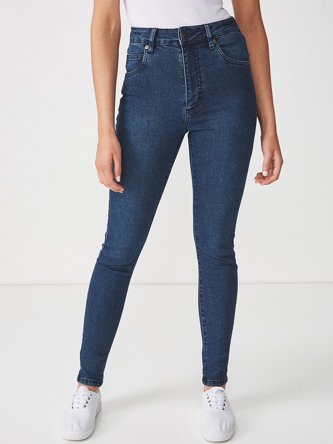 

COTTON ON Women Blue Super Skinny Fit High-Rise Clean Look Jeans