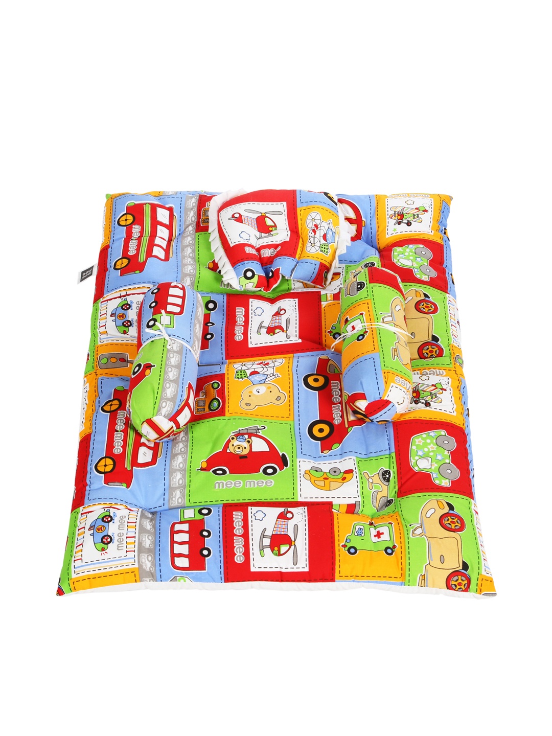 

MeeMee Kids Multicoloured Baby Mattress With Pillows, Multi
