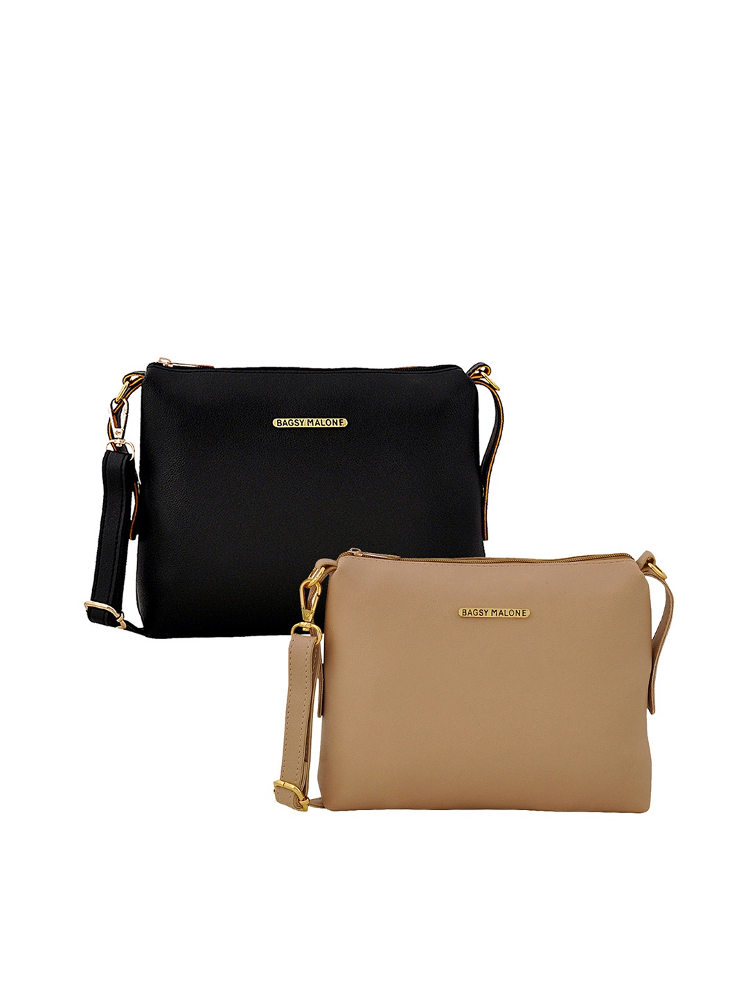 

Bagsy Malone Set of 2 Solid Sling Bags, Multi