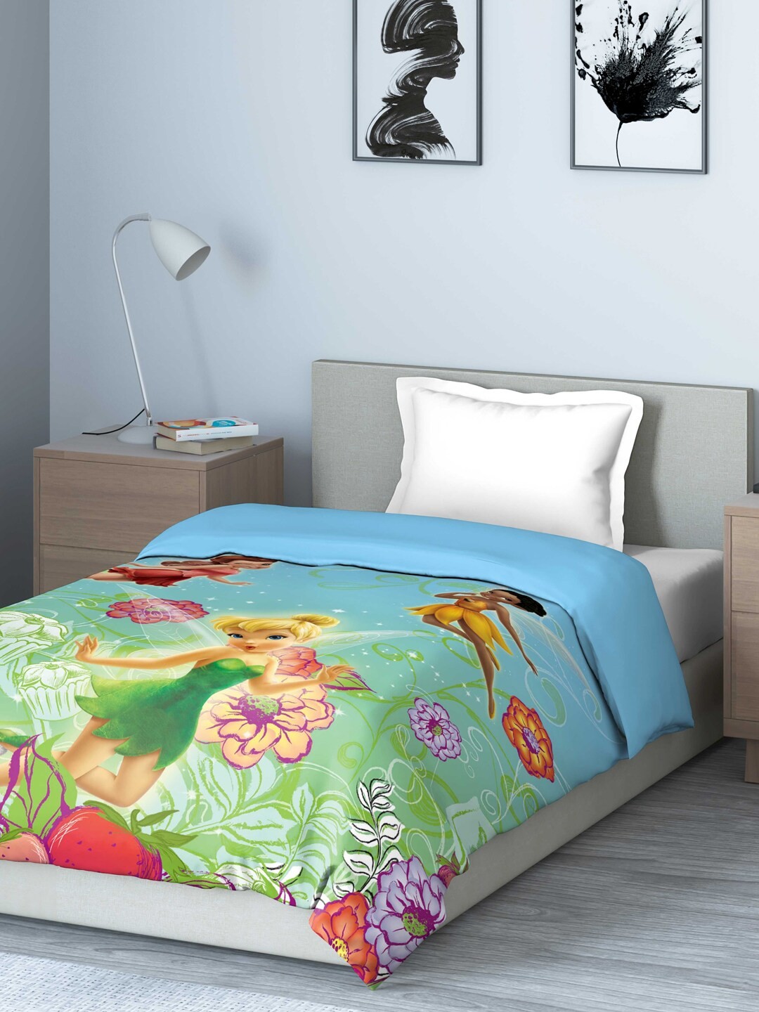 

DDecor Kids Green & Blue Cartoon Characters AC Room 150 GSM Single Bed Comforter