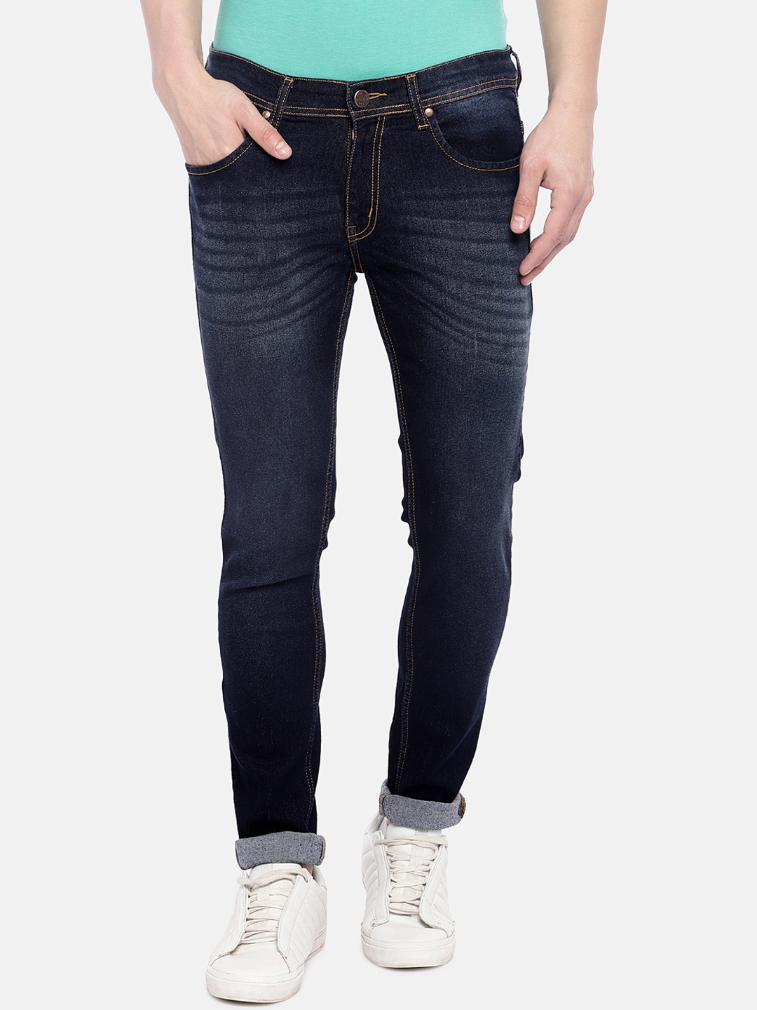 

High Star Men Blue Slim Fit Mid-Rise Clean Look Stretchable Jeans