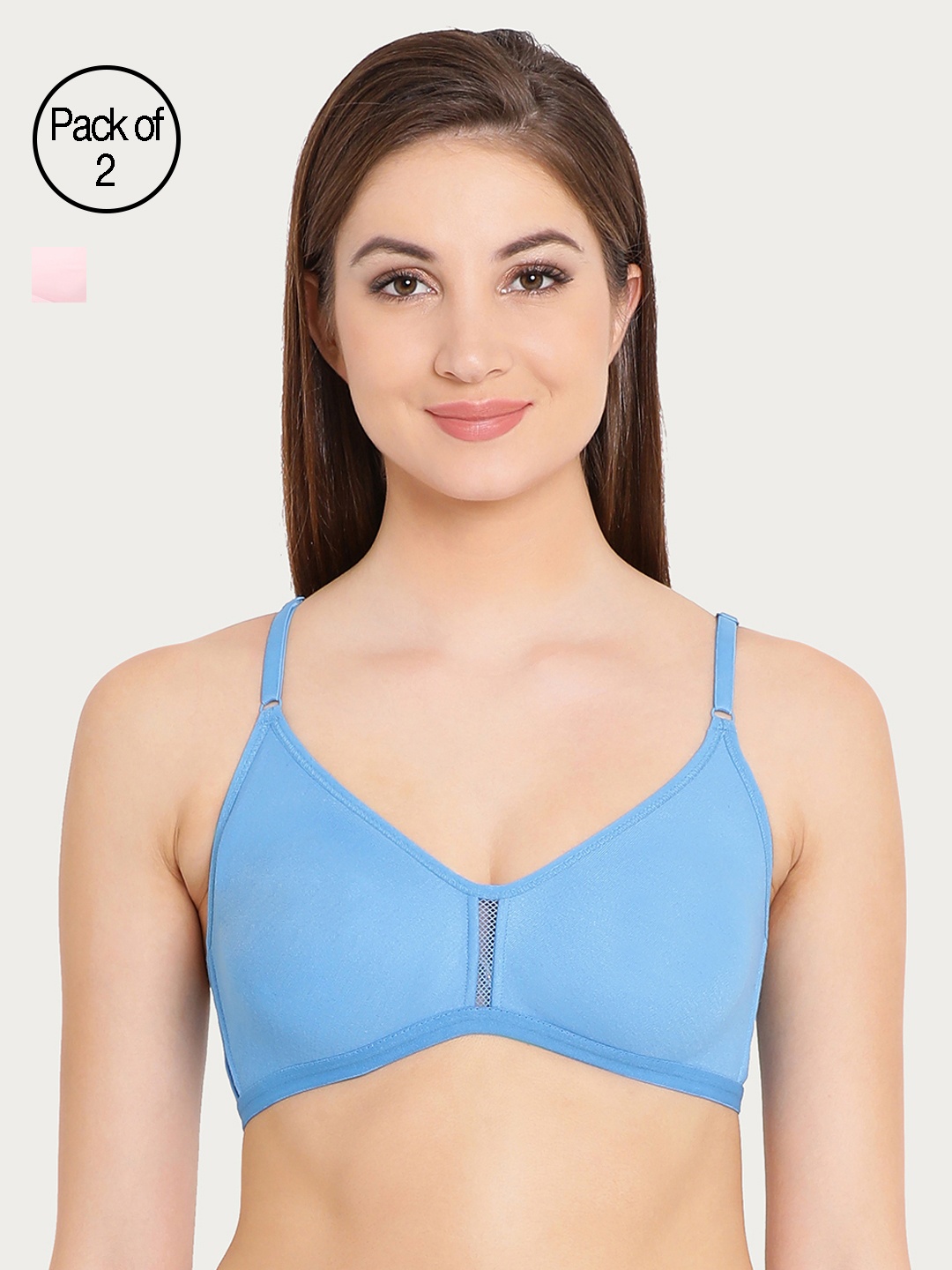 

Clovia Pack Of 2 Bra, Blue