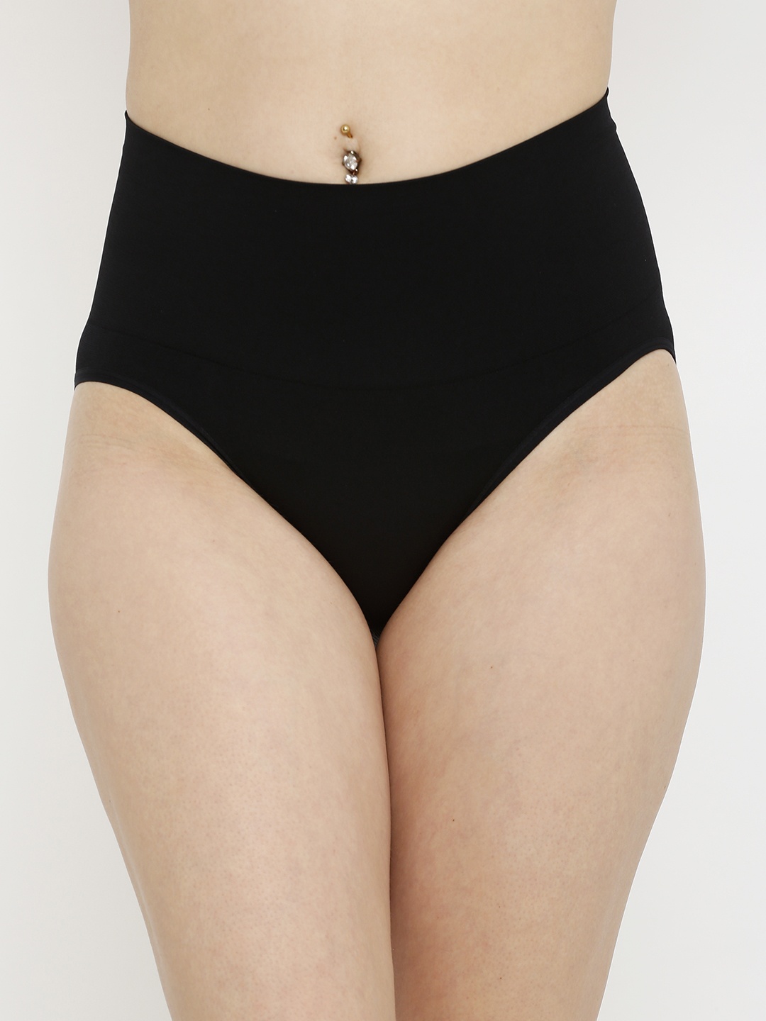 

Candyskin Women Black Solid Shaper Brief CSB302BK