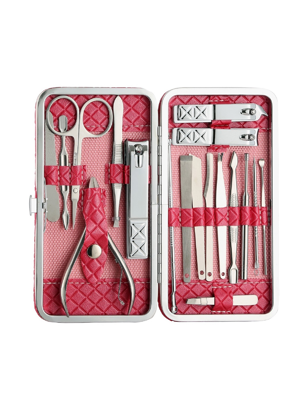 

Foolzy Unisex 18 Tools Manicure Pedicure Set, Pink