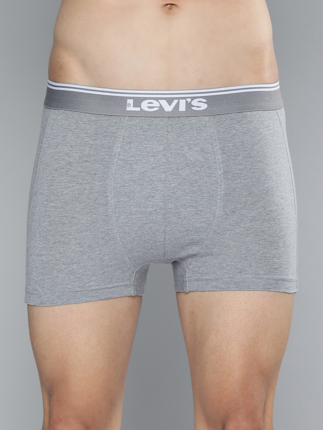 

Levi's 018 Neo Trunk for Men, Tag Free Comfort & Smartskin Technology (Light Grey), Grey melange