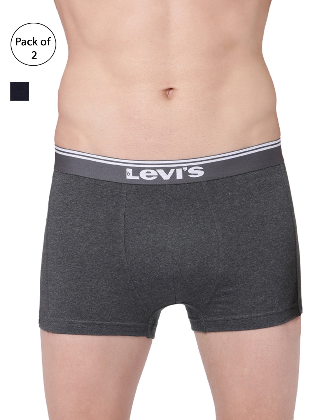 

Levis Men Pack of 2 Trunks TK-200SF-2PK, Grey