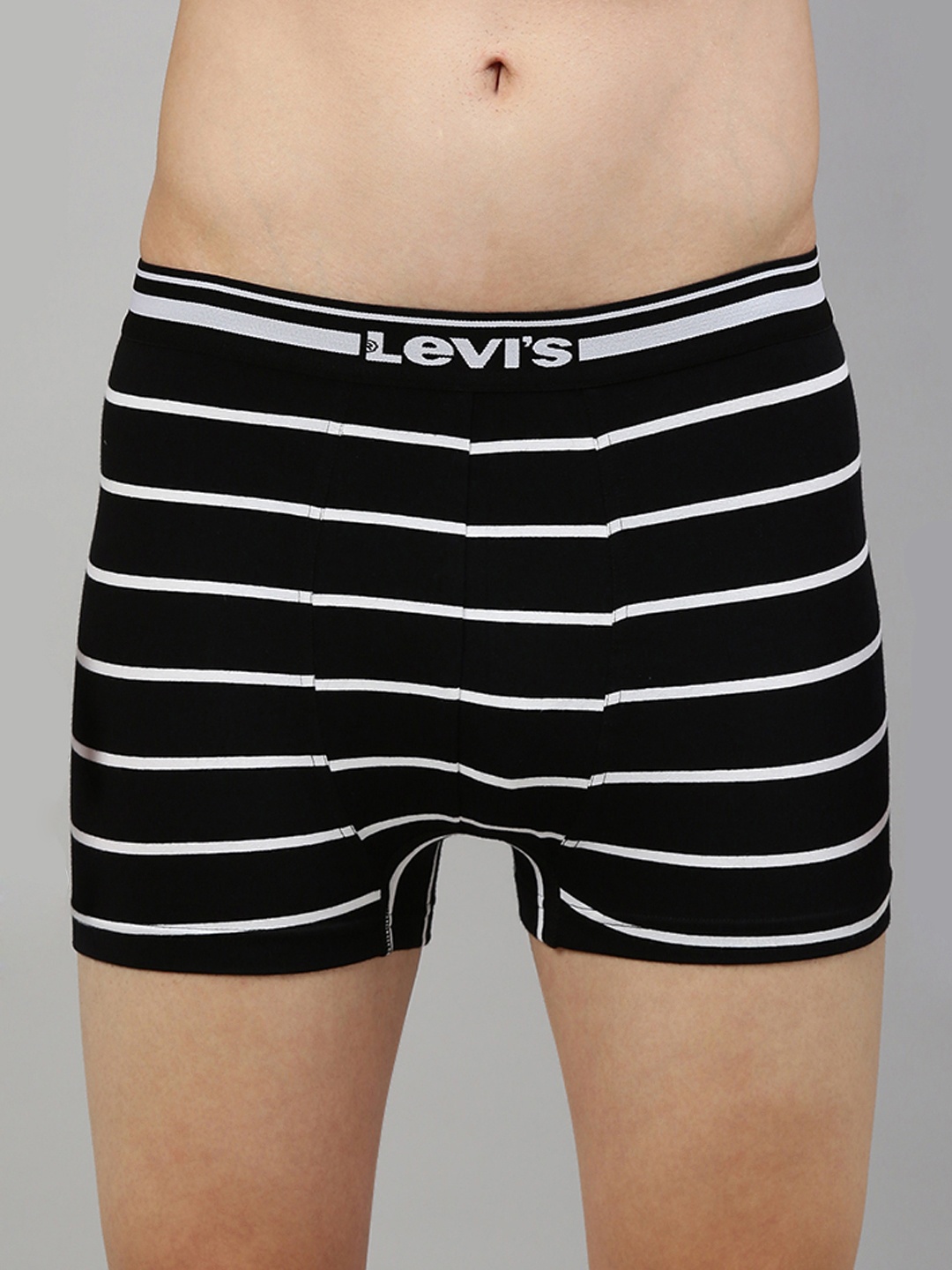 

Levis Men Black & White Striped Trunks TK-200SF-1PK-STYLE-006-26