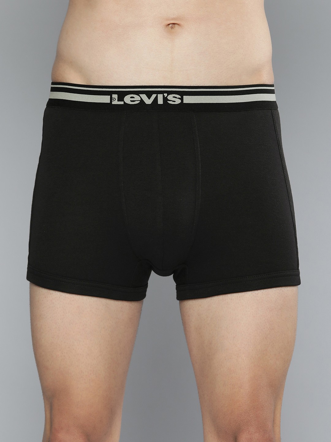 

Levis Men Solid Cotton Smartskin Technology with Comfort Ultrasoft Waistband Trunk-003, Black