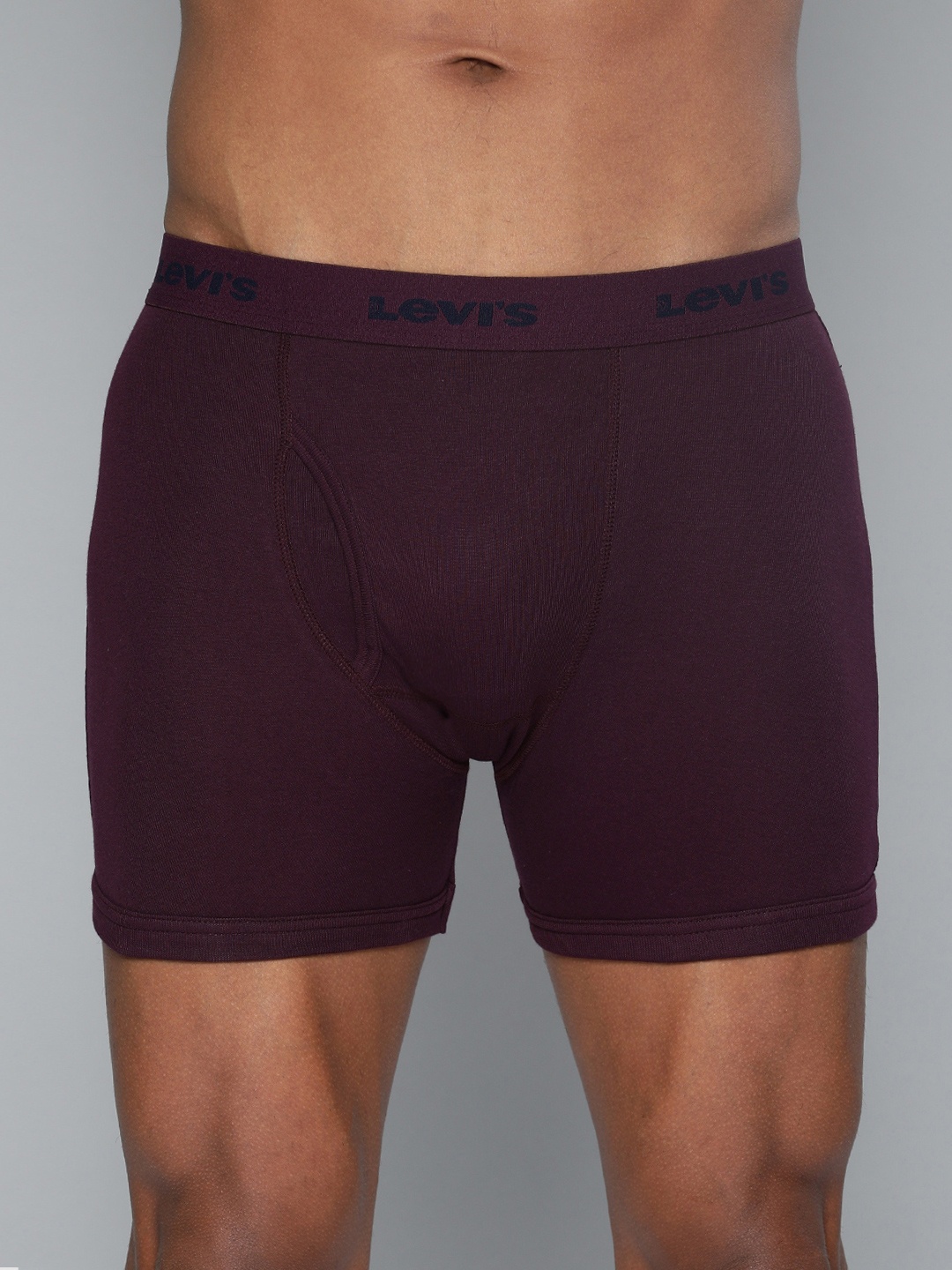 

Levis Men Pure Cotton Long Length Trunk with Ultrasoft Waistband, Burgundy
