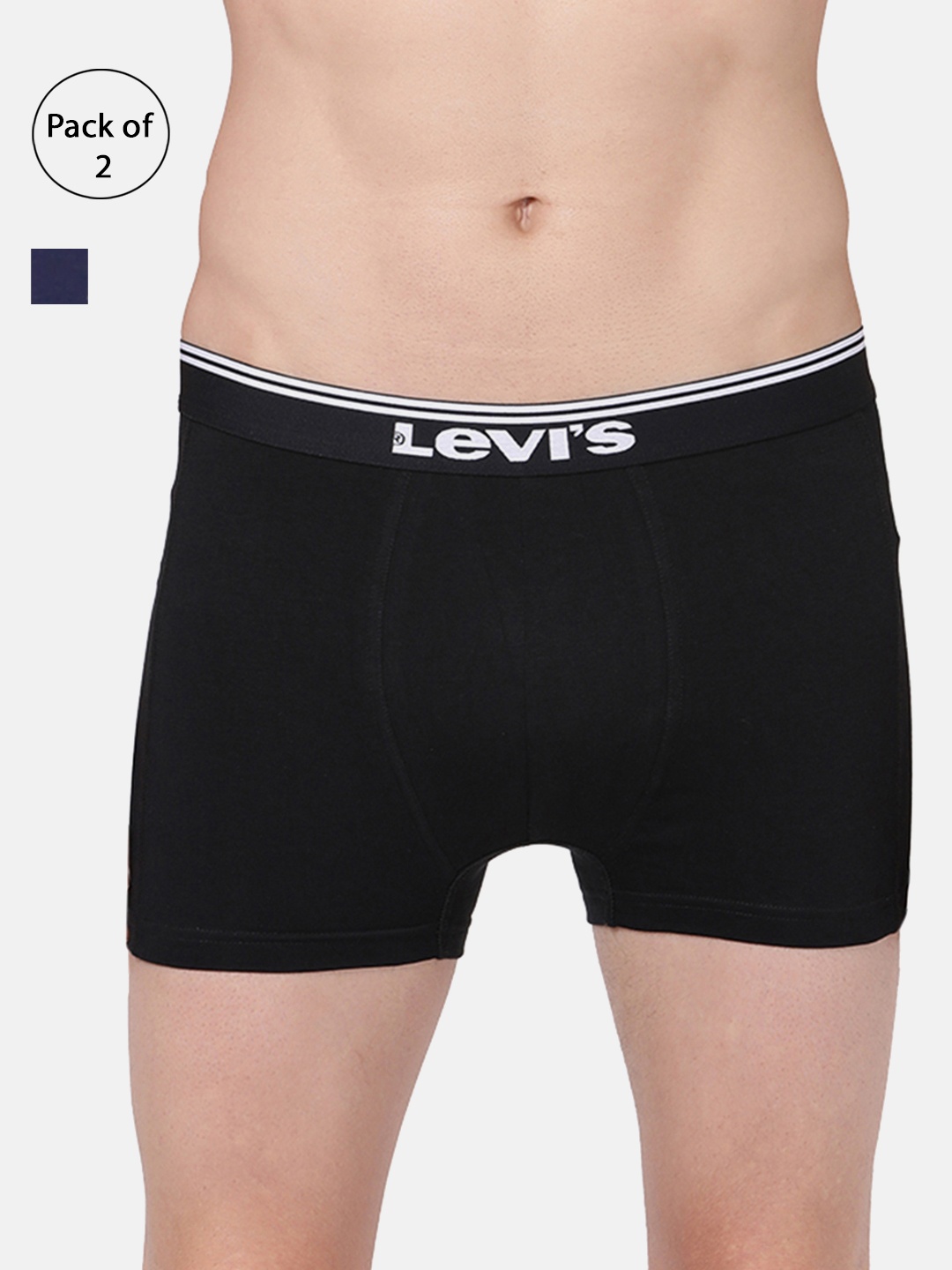 

Levis Men Solid Pack Of 2 Trunks TK-200SF-2PK-STYLE-018-477, Black