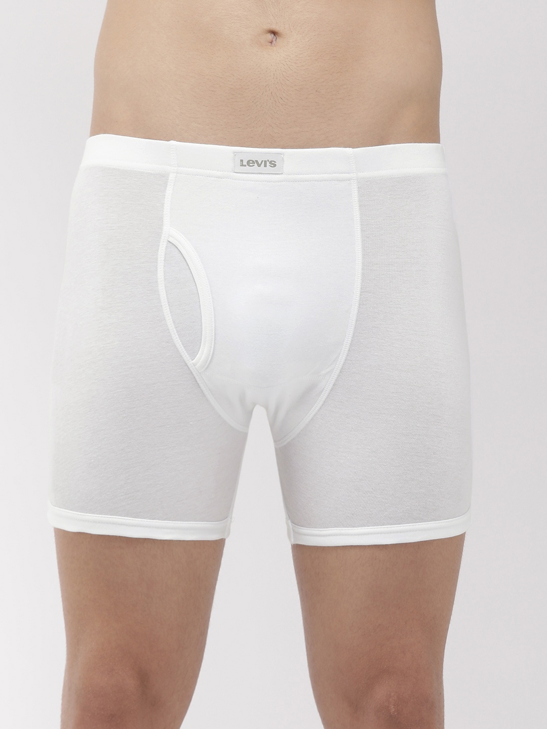

Levis Men Pure Cotton Long Length Trunk with Ultrasoft Waistband, White