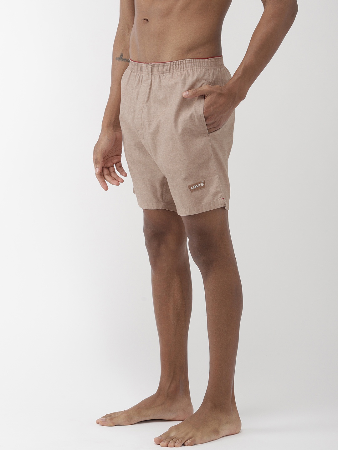 

Levis Men Beige Solid Pure Cotton Boxers BS-300LS-1PK-STYLE-028-146