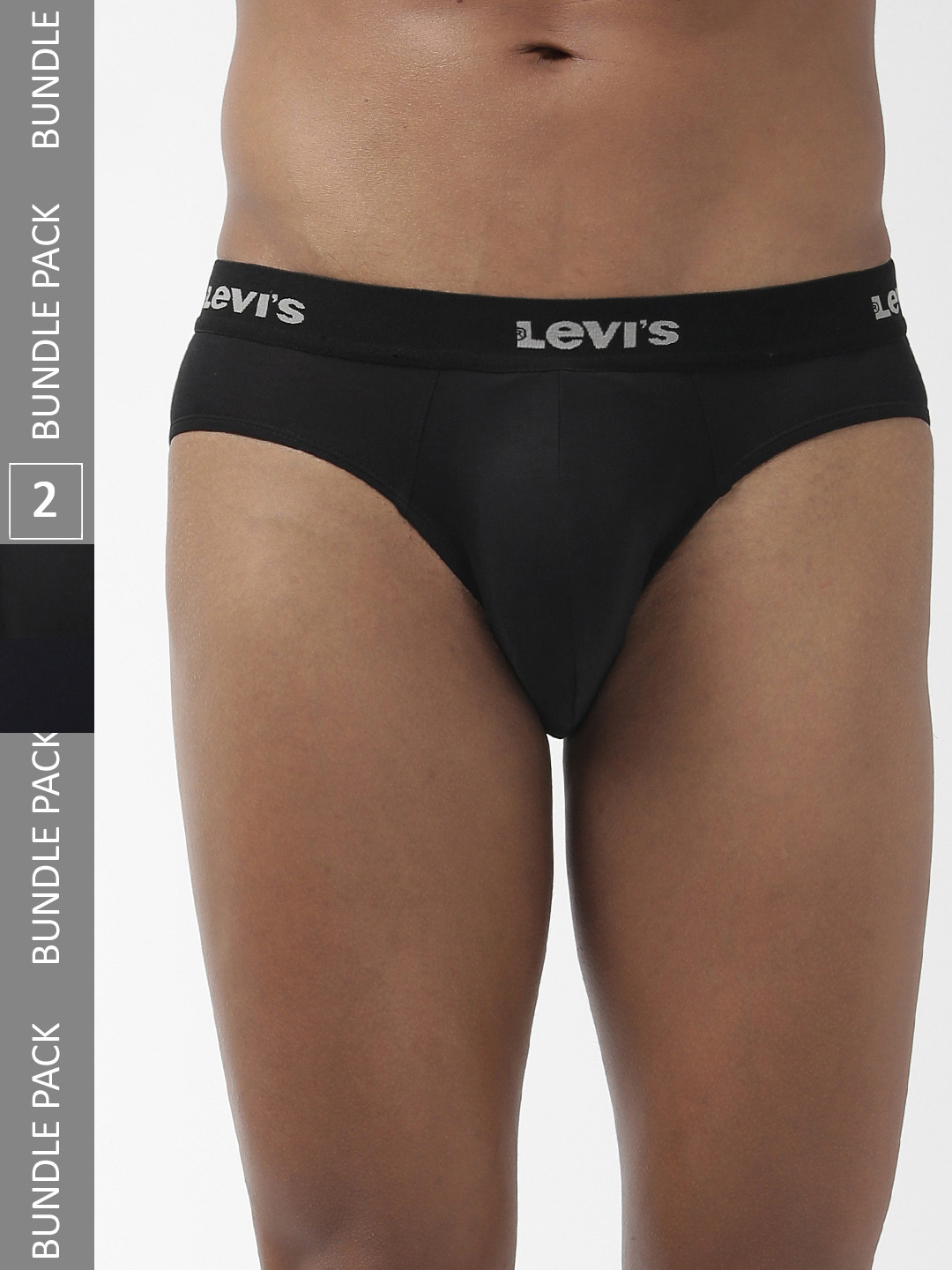 

Levi's 009 Neo Brief for Men, Comfort & Smartskin Technology (Multicolor - Pack of 2), Black