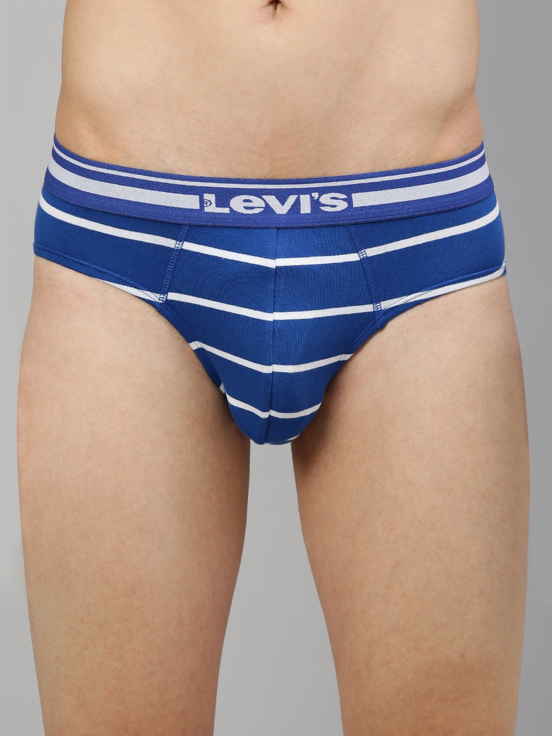 

Levis Men Blue & White Striped Briefs BF-200SF-1PK-STYLE-005-22