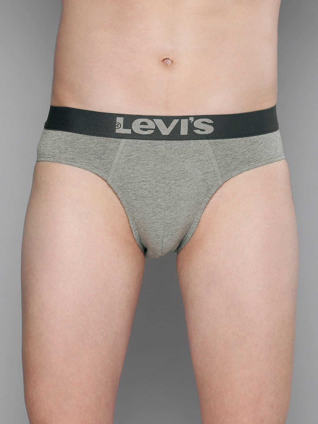

Levi's 017 Brief for Men, Tag Free Comfort & Smartskin Technology, Grey